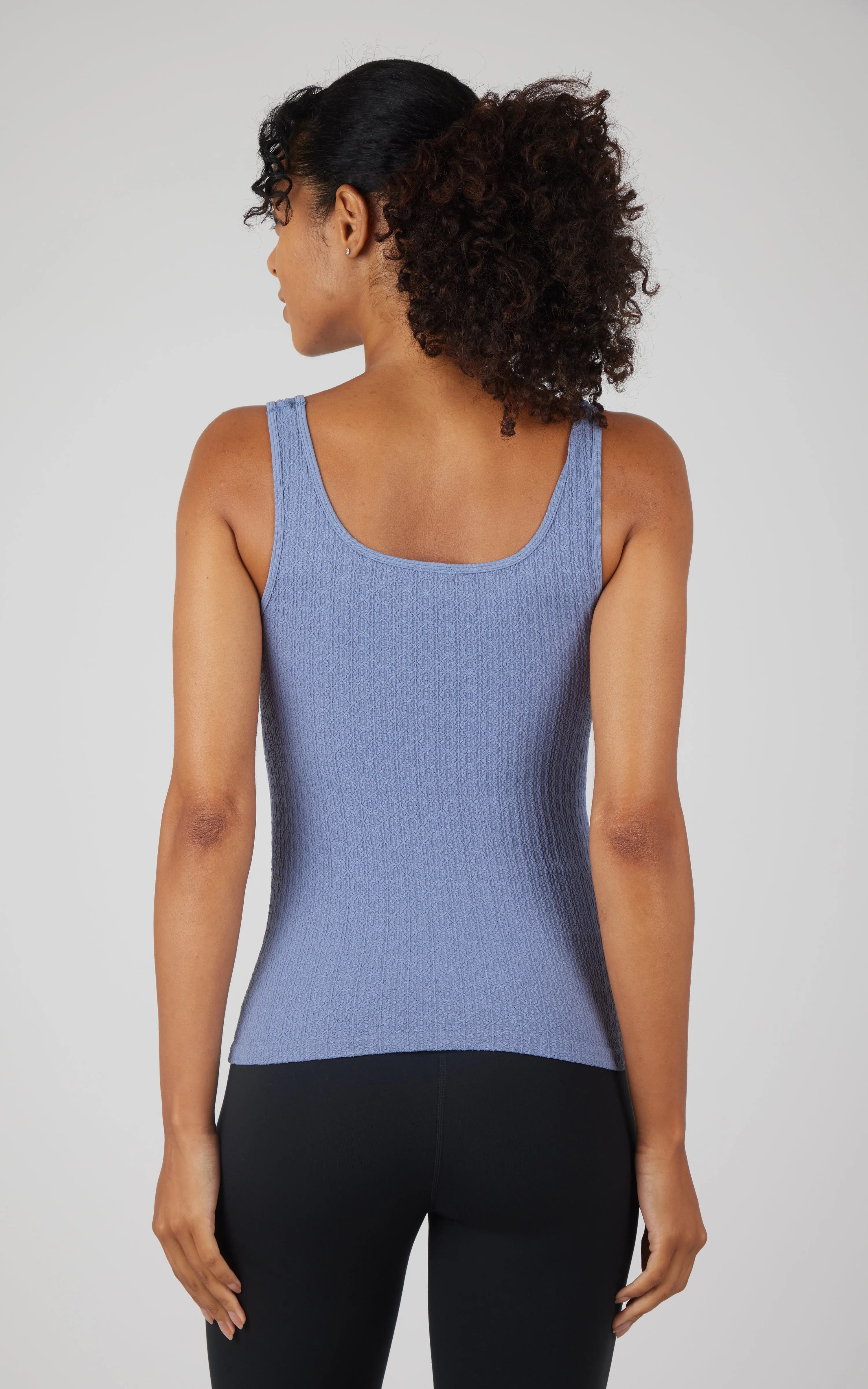 2 Pack Textured Square Neck Tanks