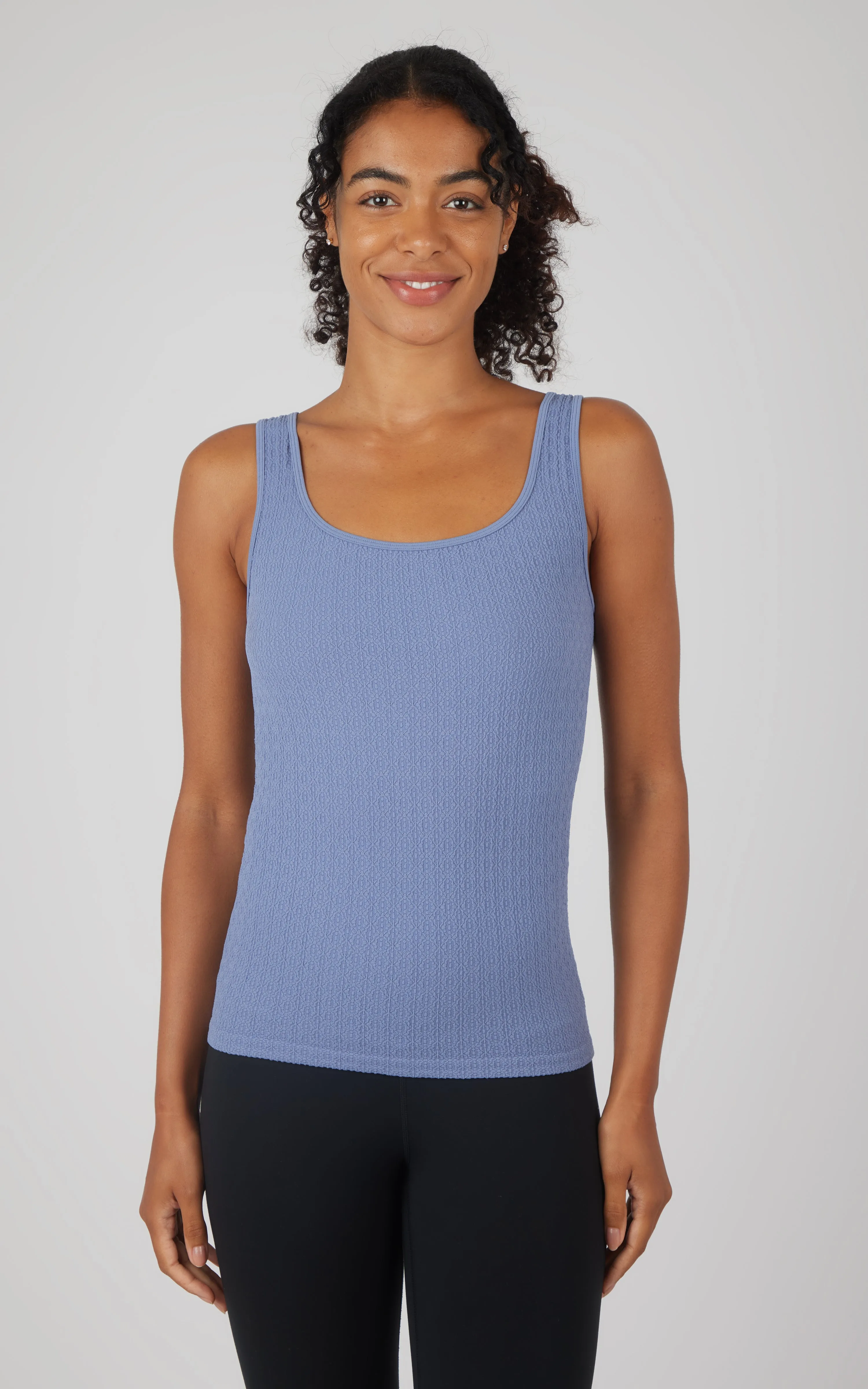 2 Pack Textured Square Neck Tanks