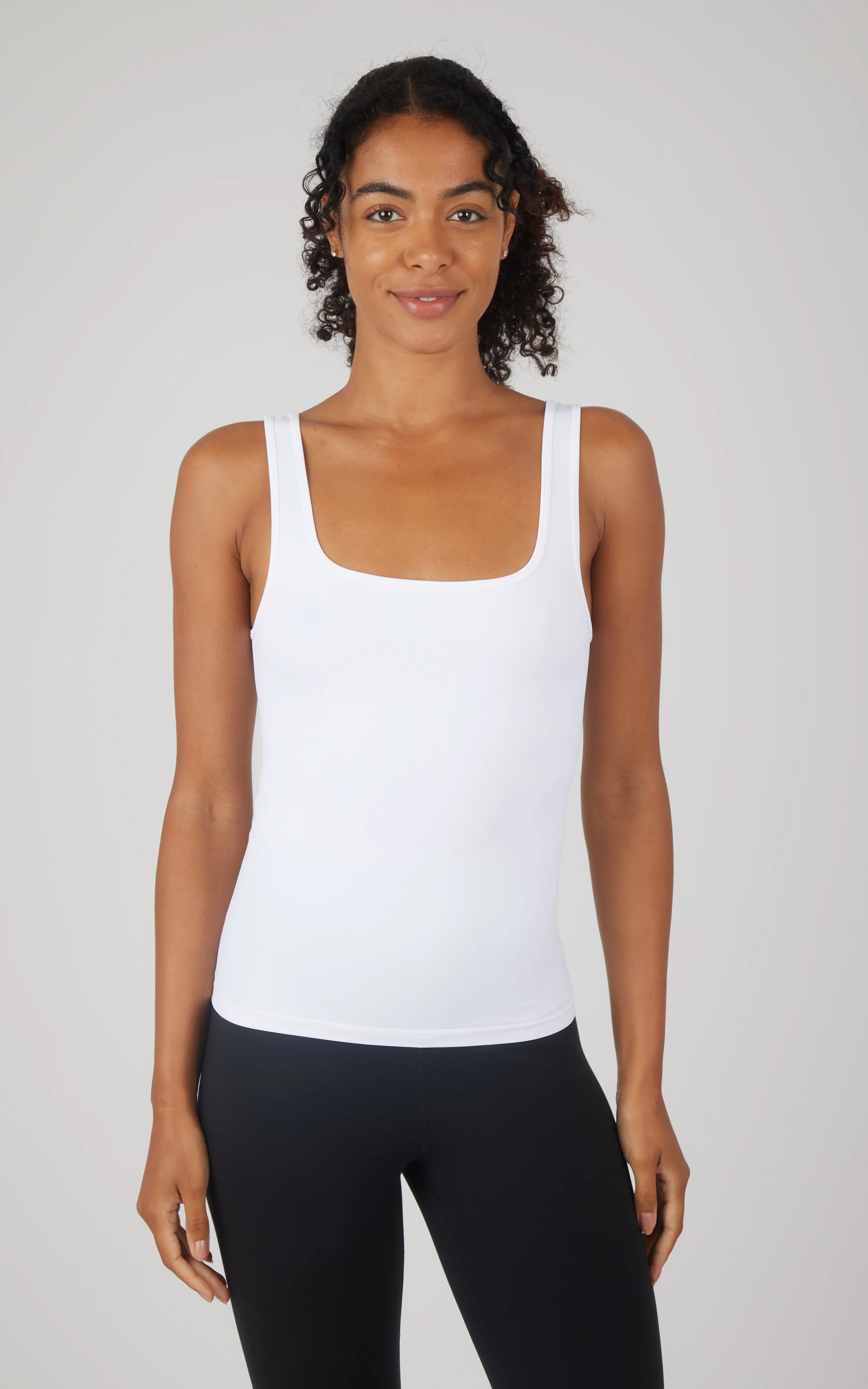 2 Pack Textured Square Neck Tanks