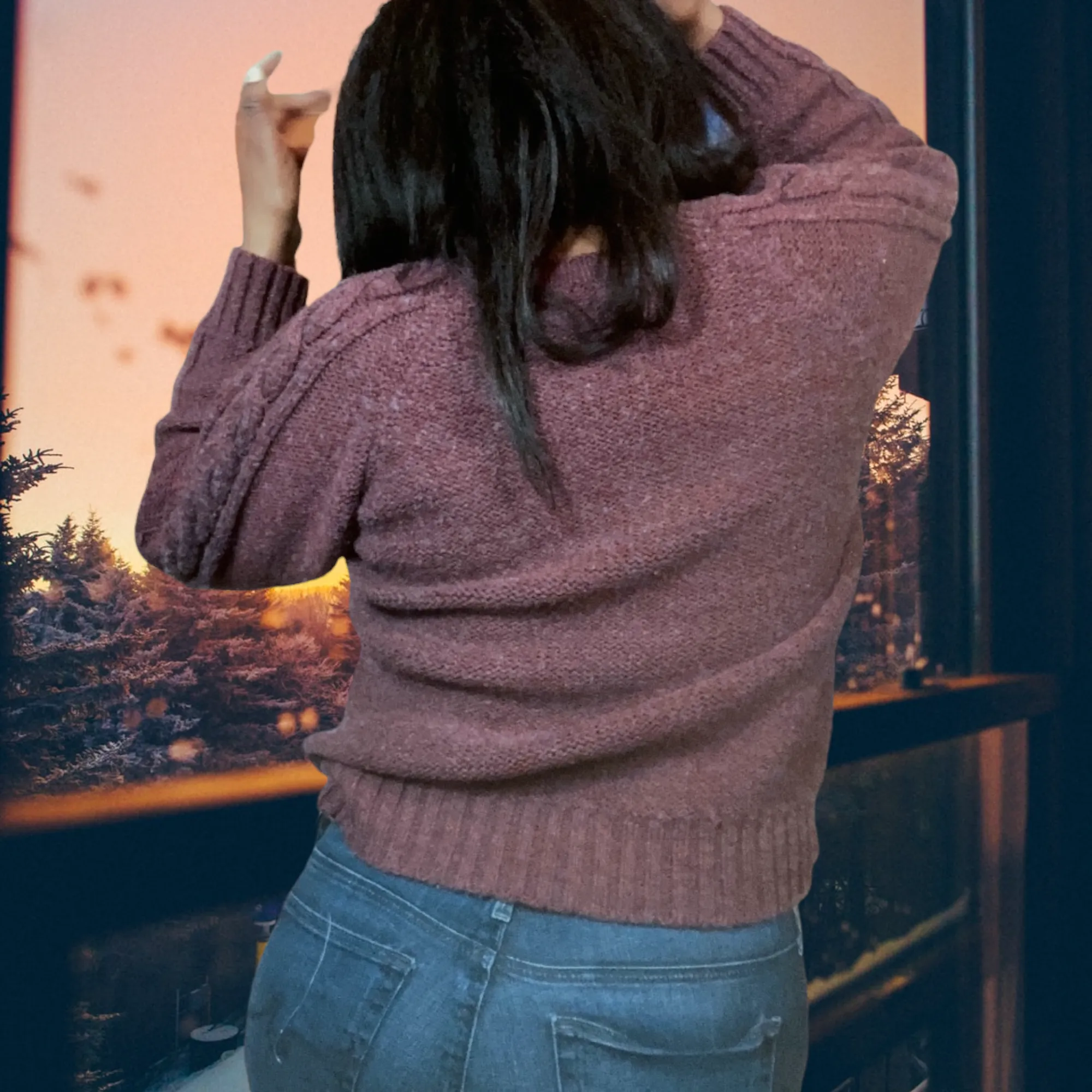 Adolfo Wool Blend Sweater Size L