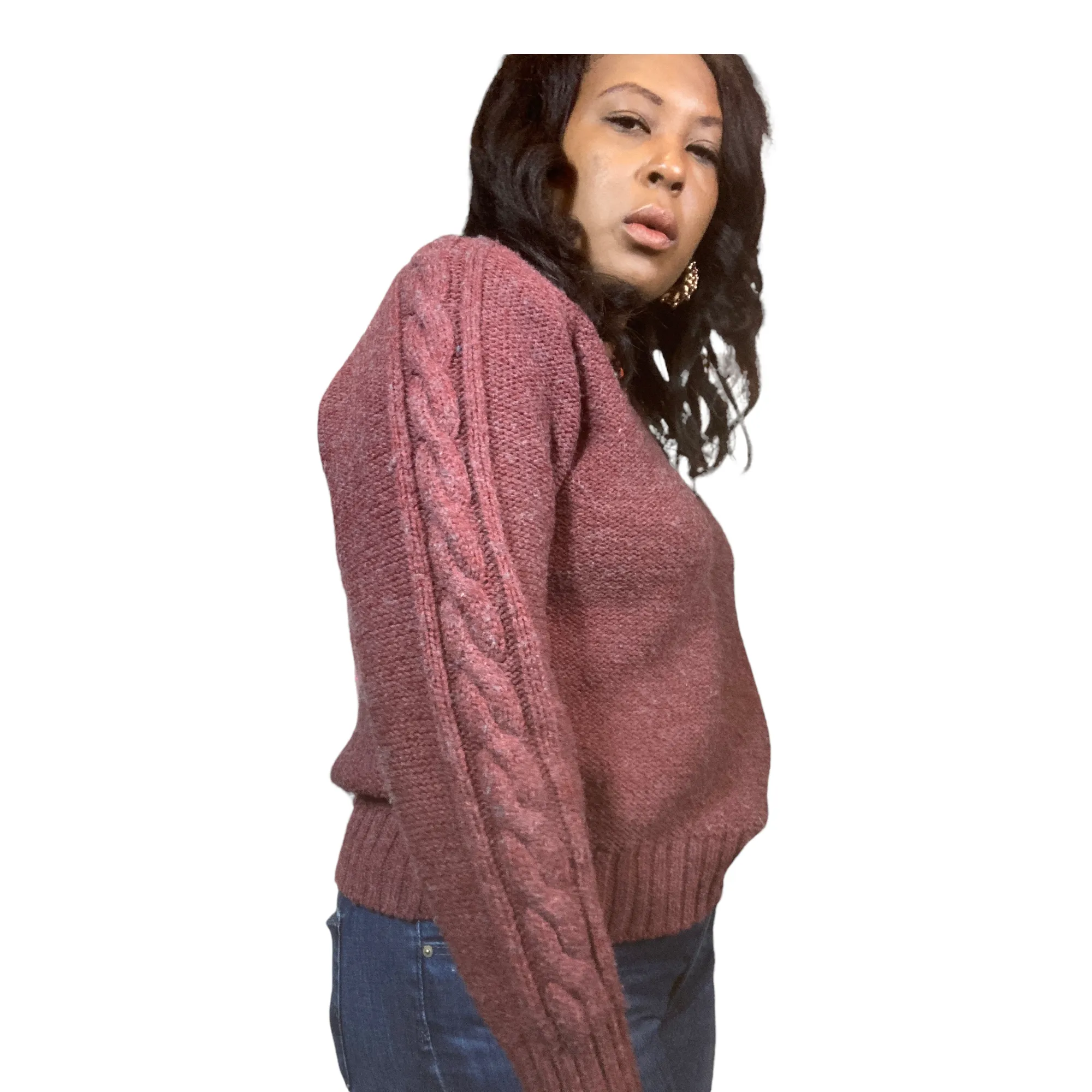 Adolfo Wool Blend Sweater Size L