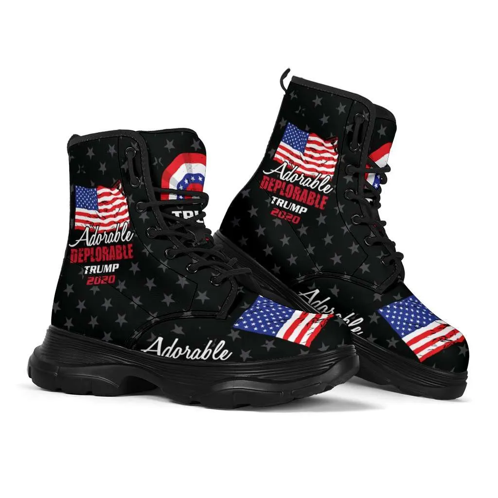 Adorable Deplorable Trump 2020 Sneaker Walking Boots