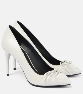 Alaia 90 bow-detail leather pumps