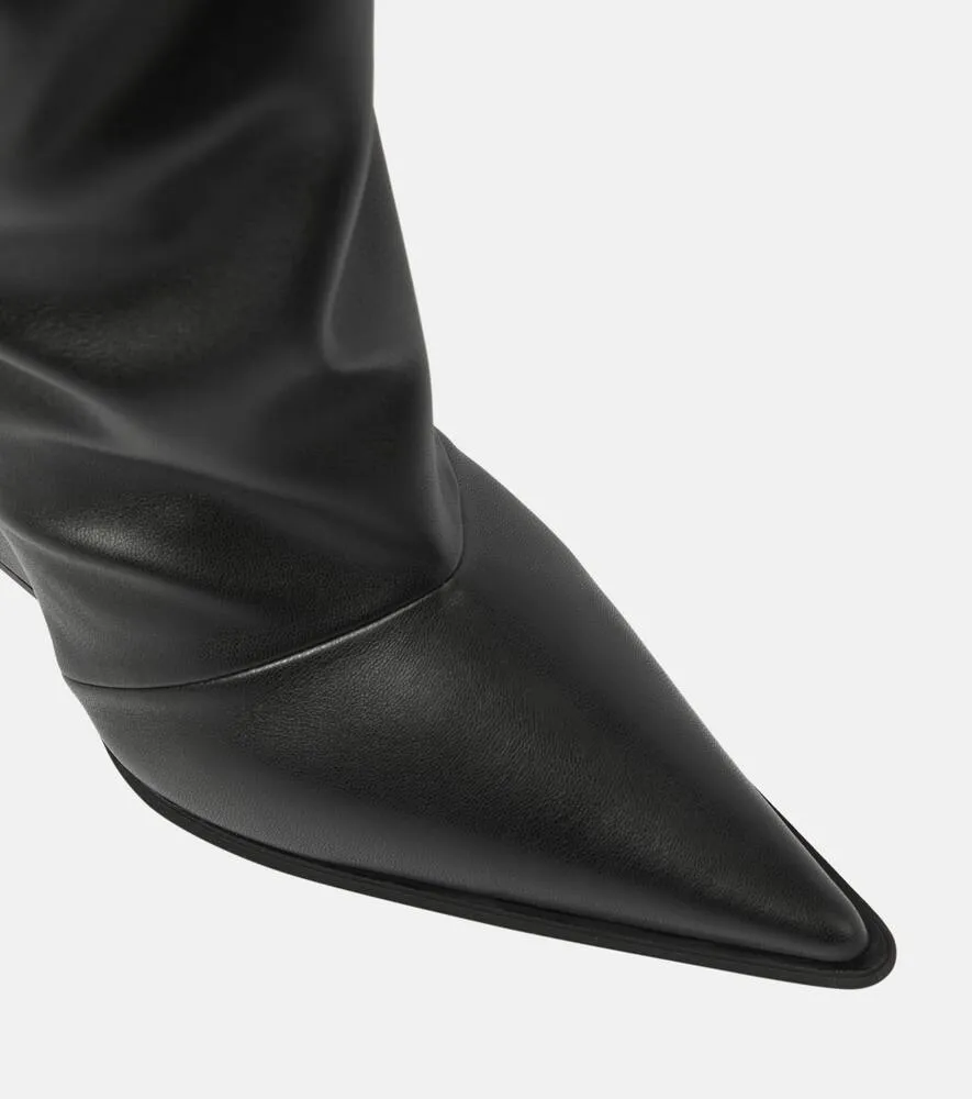 Alexandre Vauthier Faux leather knee-high boots