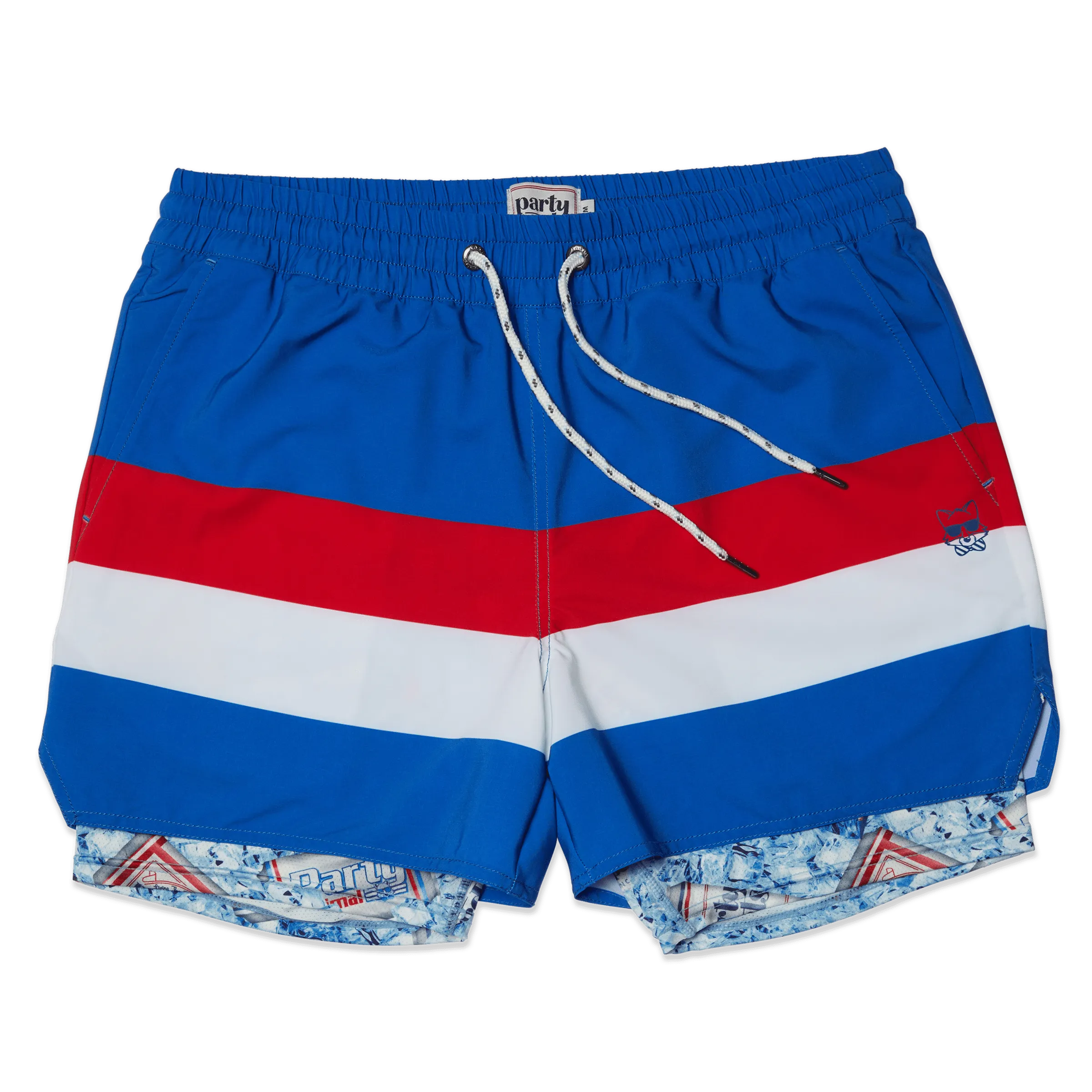 All American 4" Blue Sport Mode Shorts