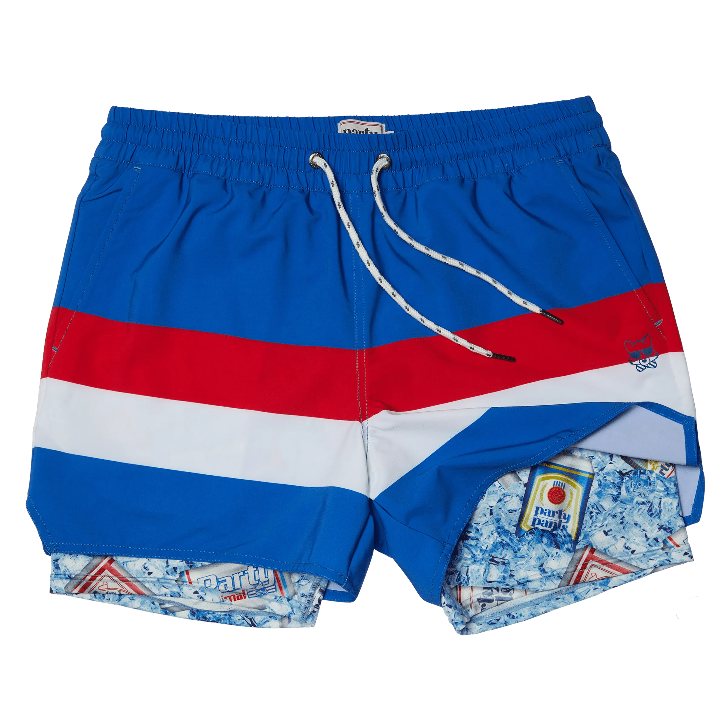 All American 4" Blue Sport Mode Shorts