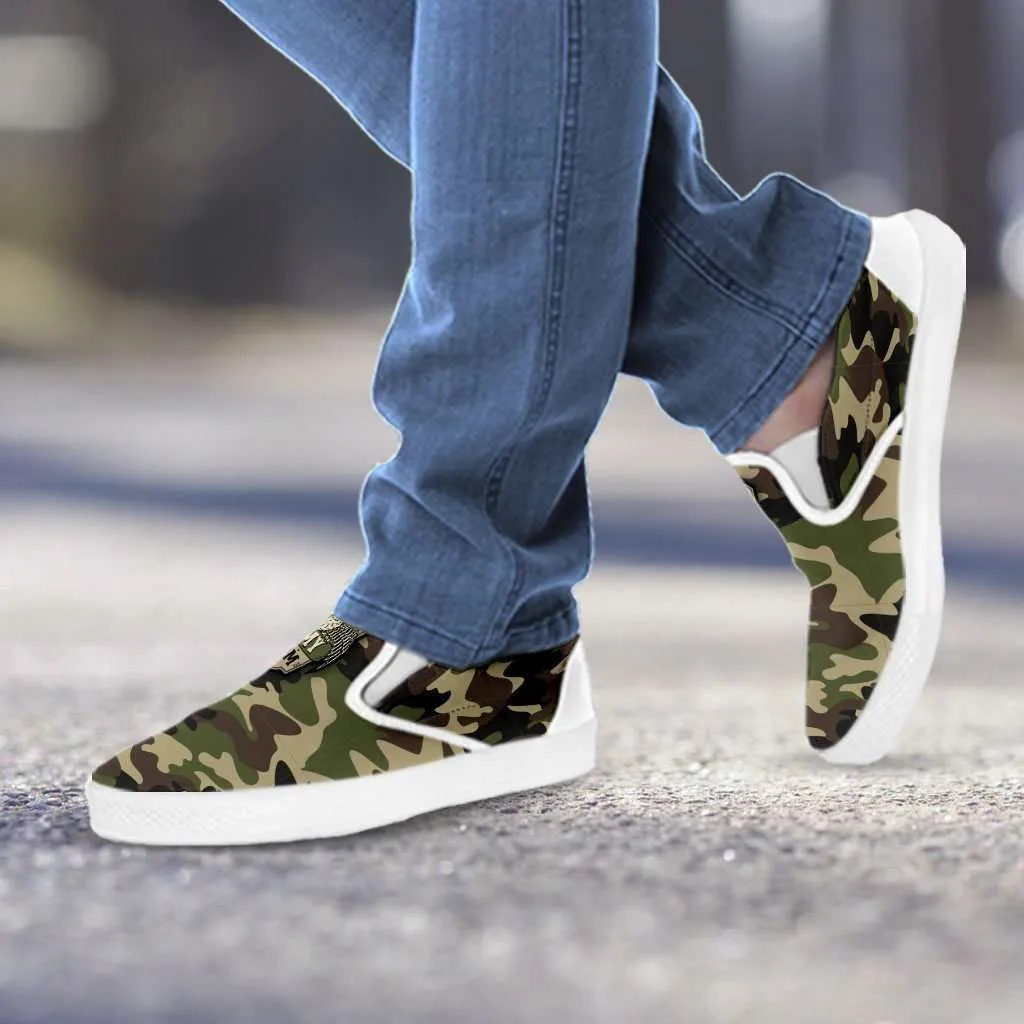 Army Mom Camo Slip-on Shoes