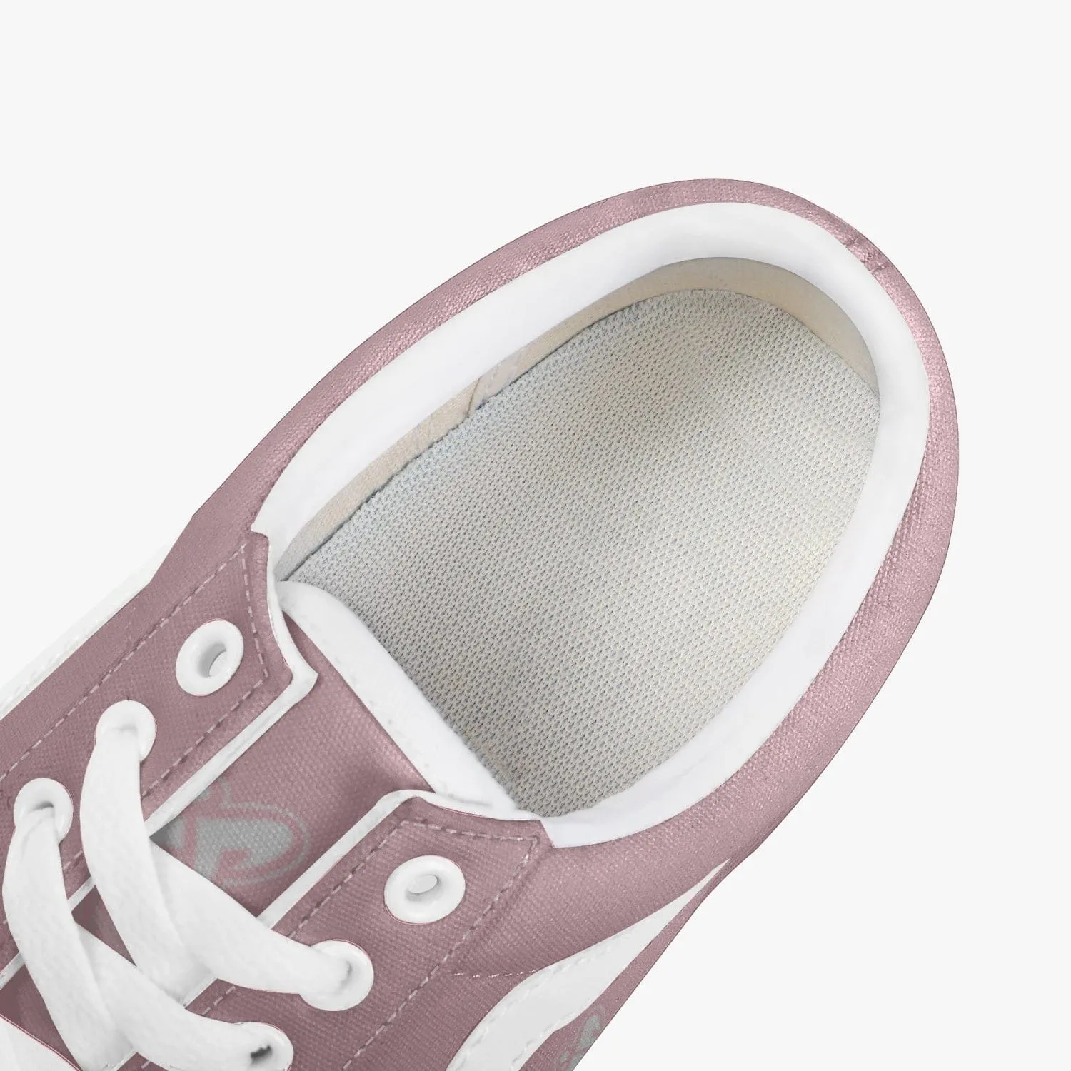 Athletic Apparatus Pink Trendy Low-Top Canvas Sneakers