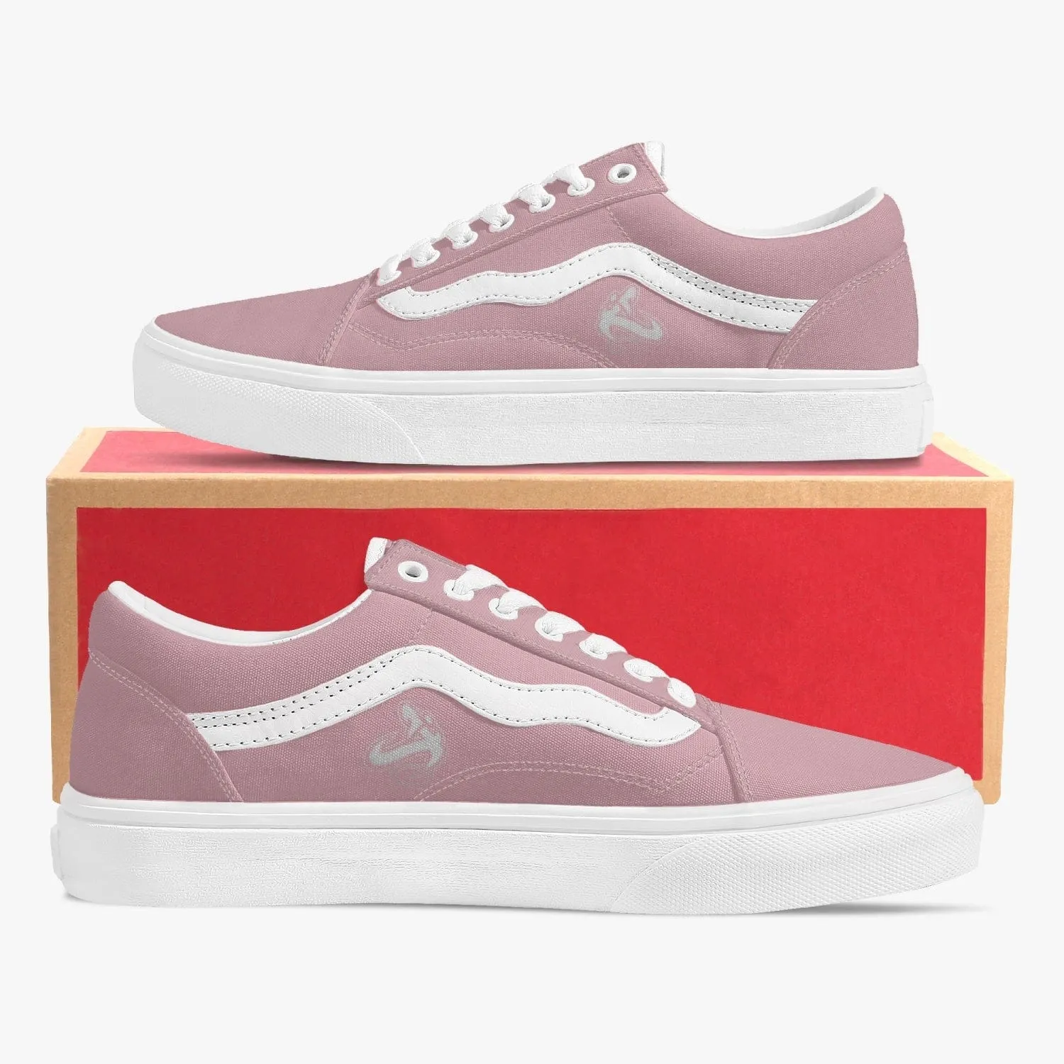 Athletic Apparatus Pink Trendy Low-Top Canvas Sneakers