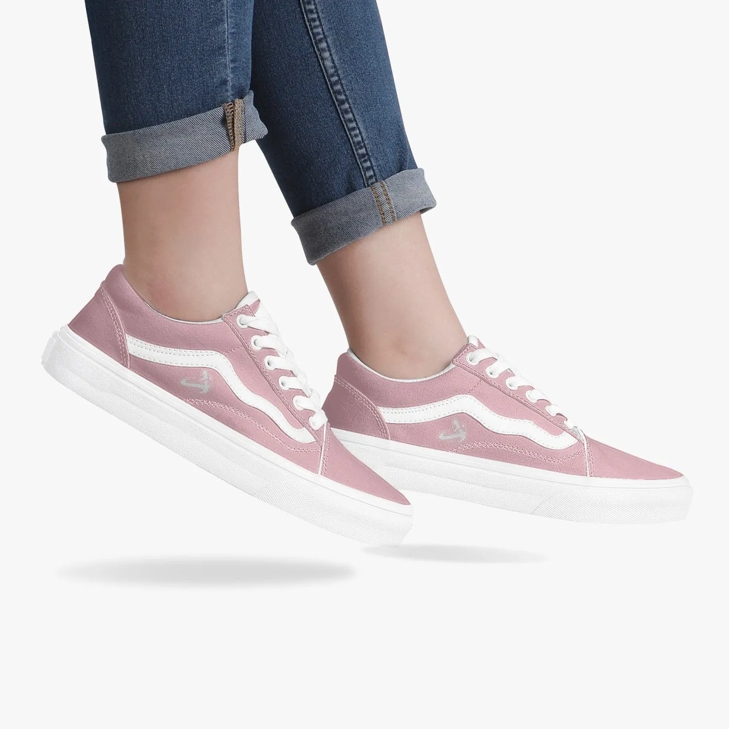 Athletic Apparatus Pink Trendy Low-Top Canvas Sneakers