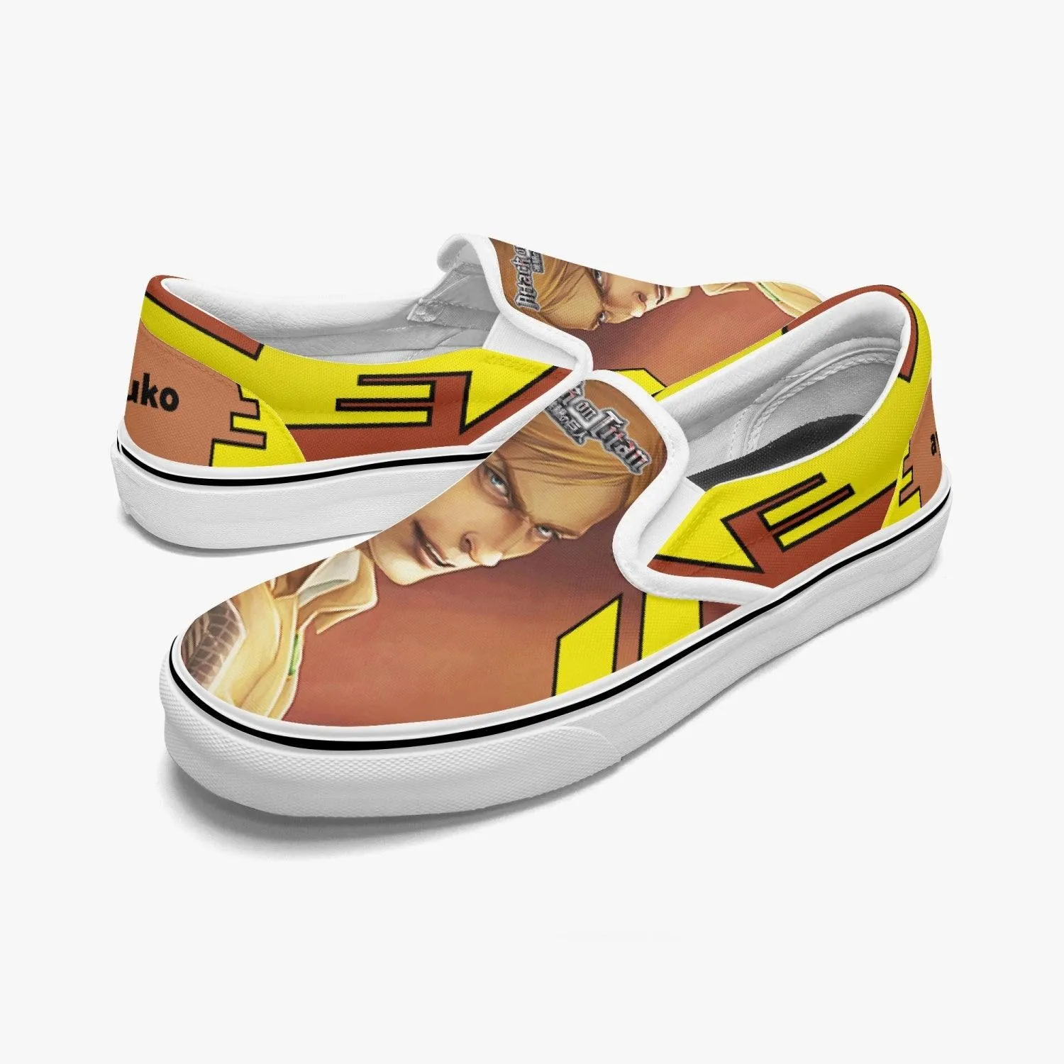 Attack On Titan Erwin Smith Slip Ons Anime Shoes