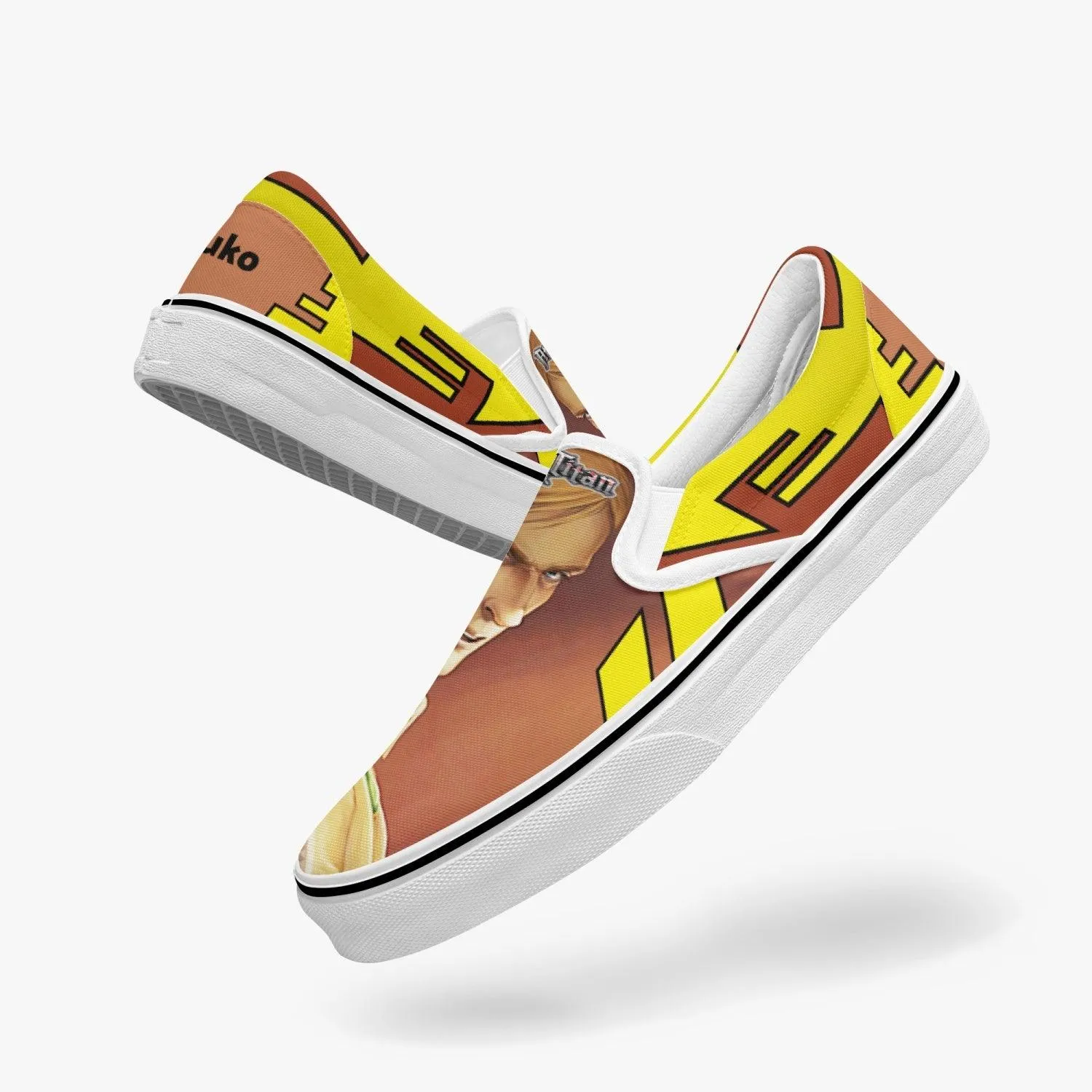 Attack On Titan Erwin Smith Slip Ons Anime Shoes