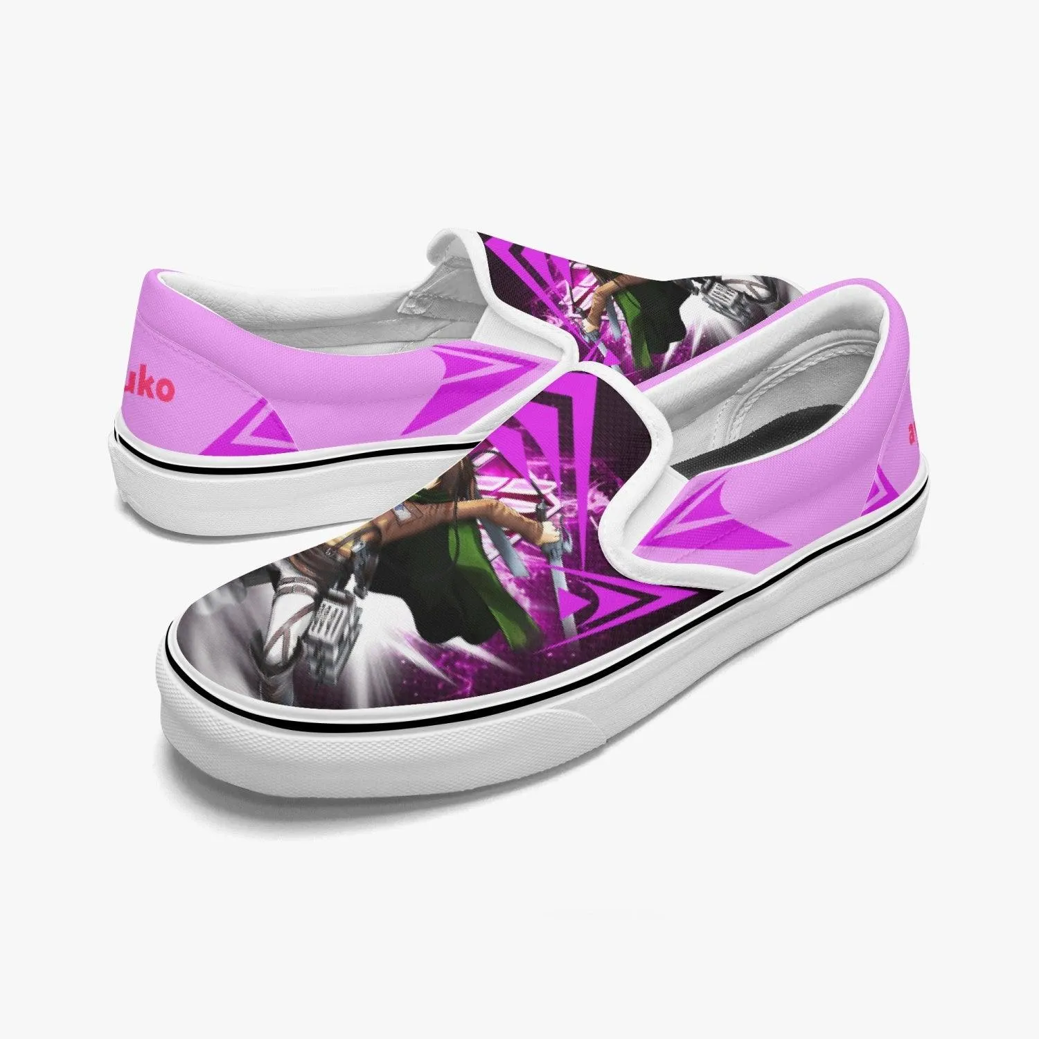 Attack On Titan Hange Zoe Slip Ons Anime Shoes