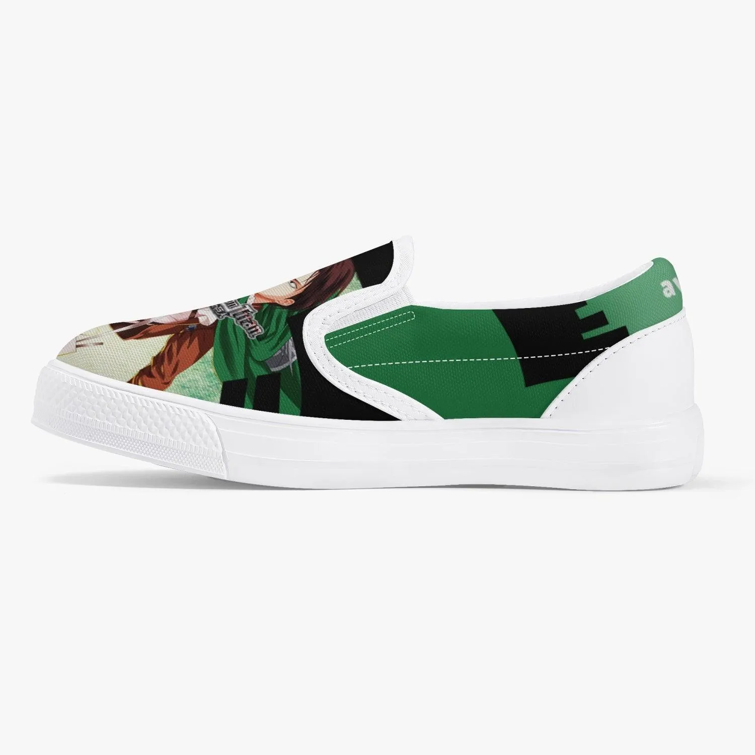Attack On Titan Levi Ackerman Kids Slip Ons Anime Shoes