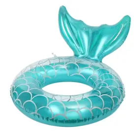 Audaisyly Swimming Ring for Adults Inflatable Pool Floats Swim Tube Raft Toy with Fruits Mermaid Decorations Summer Water Fun Lounge Beach Lake Party Supplies for Kids (Blue Mermaid for Adults)