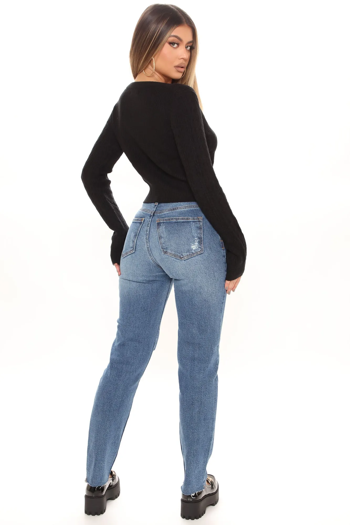 Back In Style Cardigan Sweater - Black