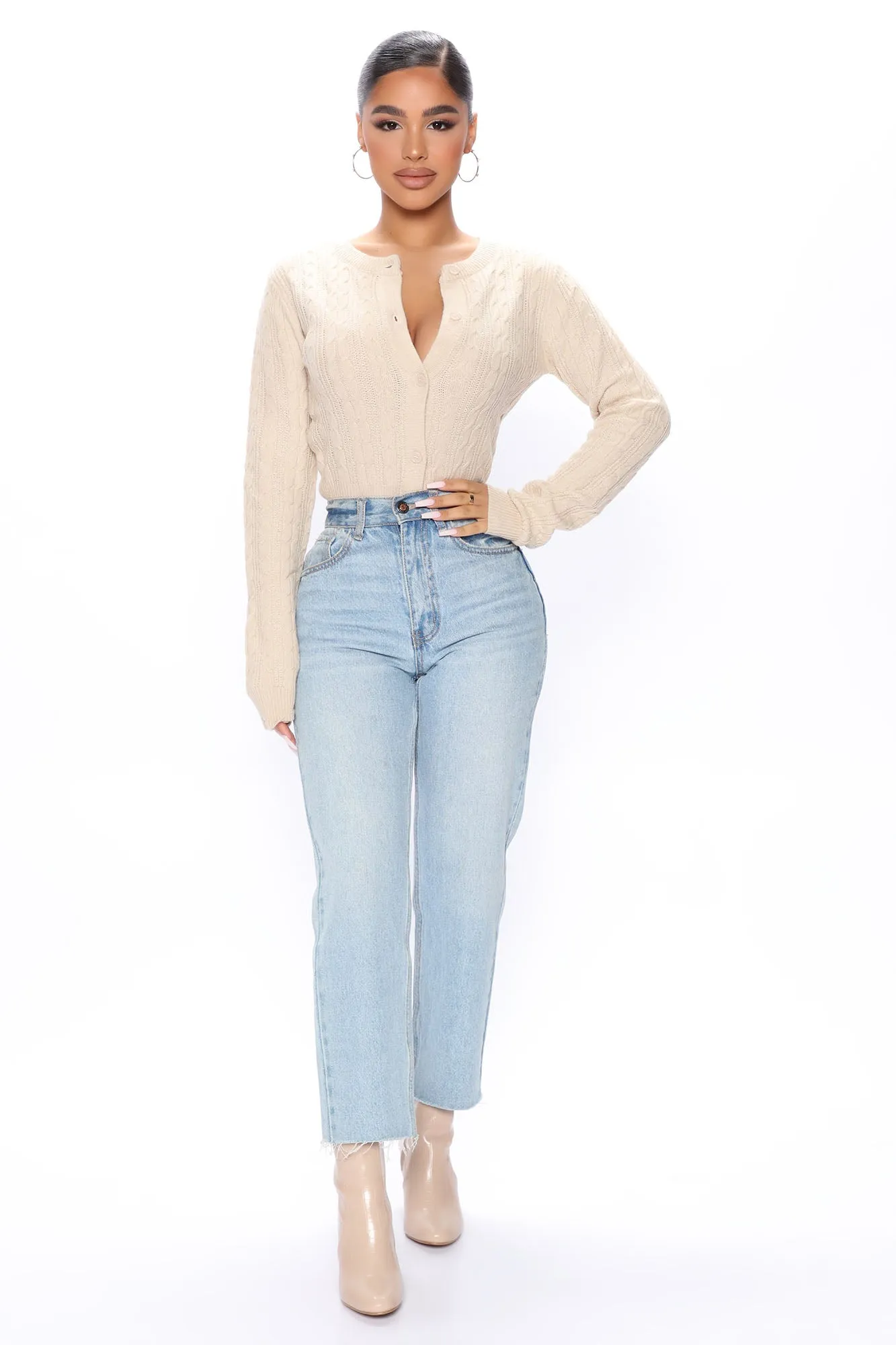 Back In Style Cardigan Sweater - Oatmeal