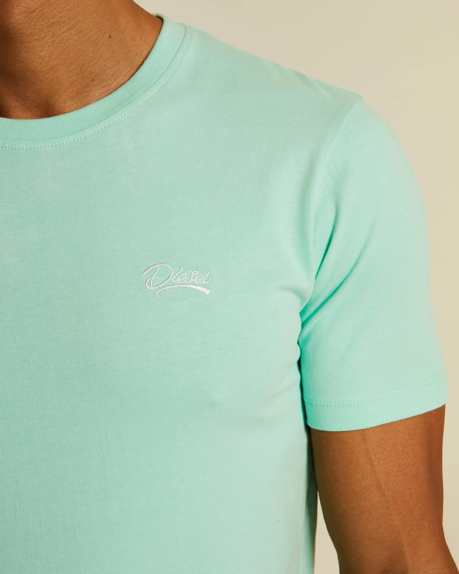Basic Caden O Neck Tee Cool Mint