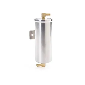 Be Cool Billet Aluminum Recovery Tank Vented Diam-Cut Fin