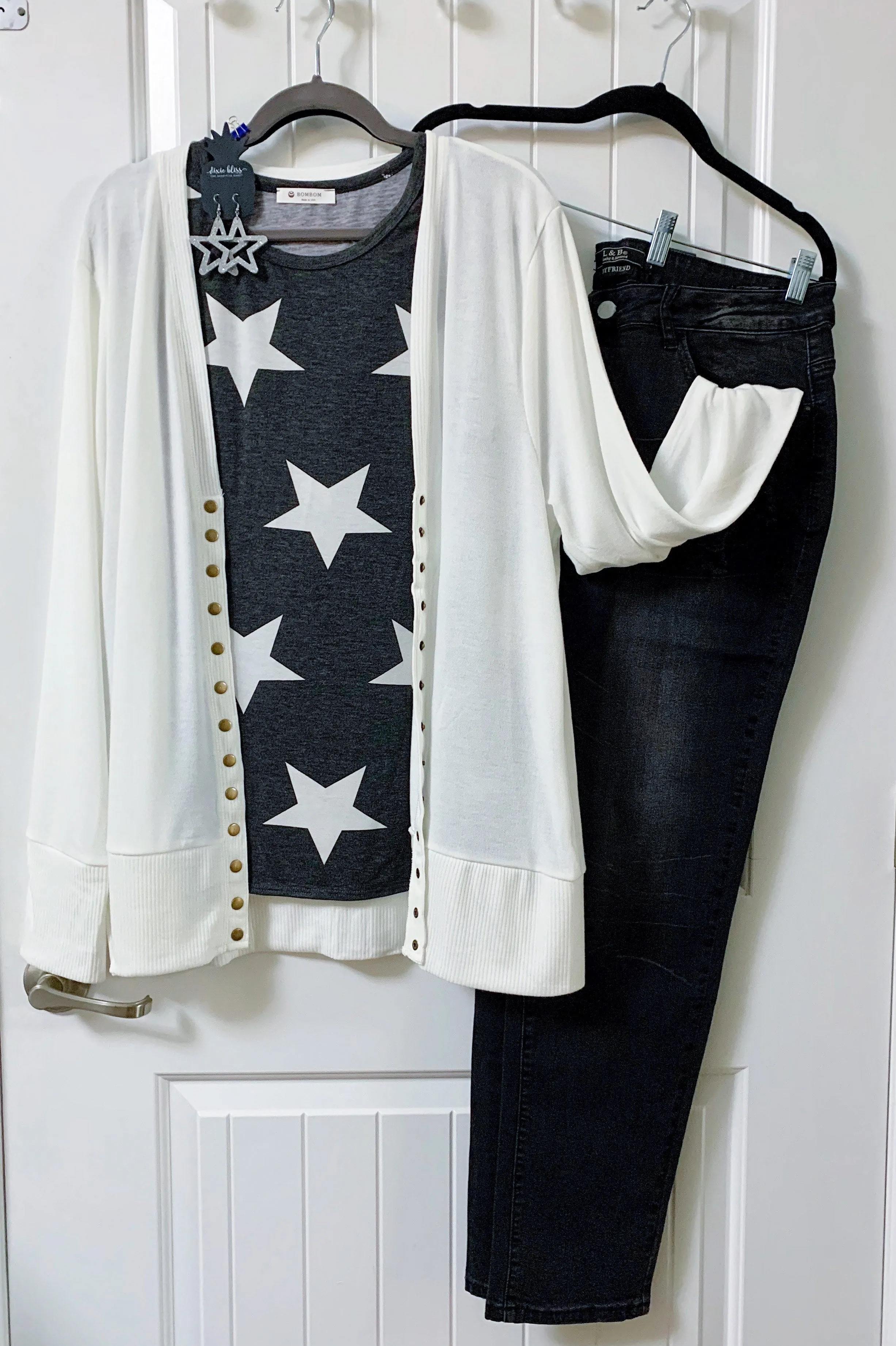 Beautifully Basic Long Sleeve Snap Cardigan - Ivory
