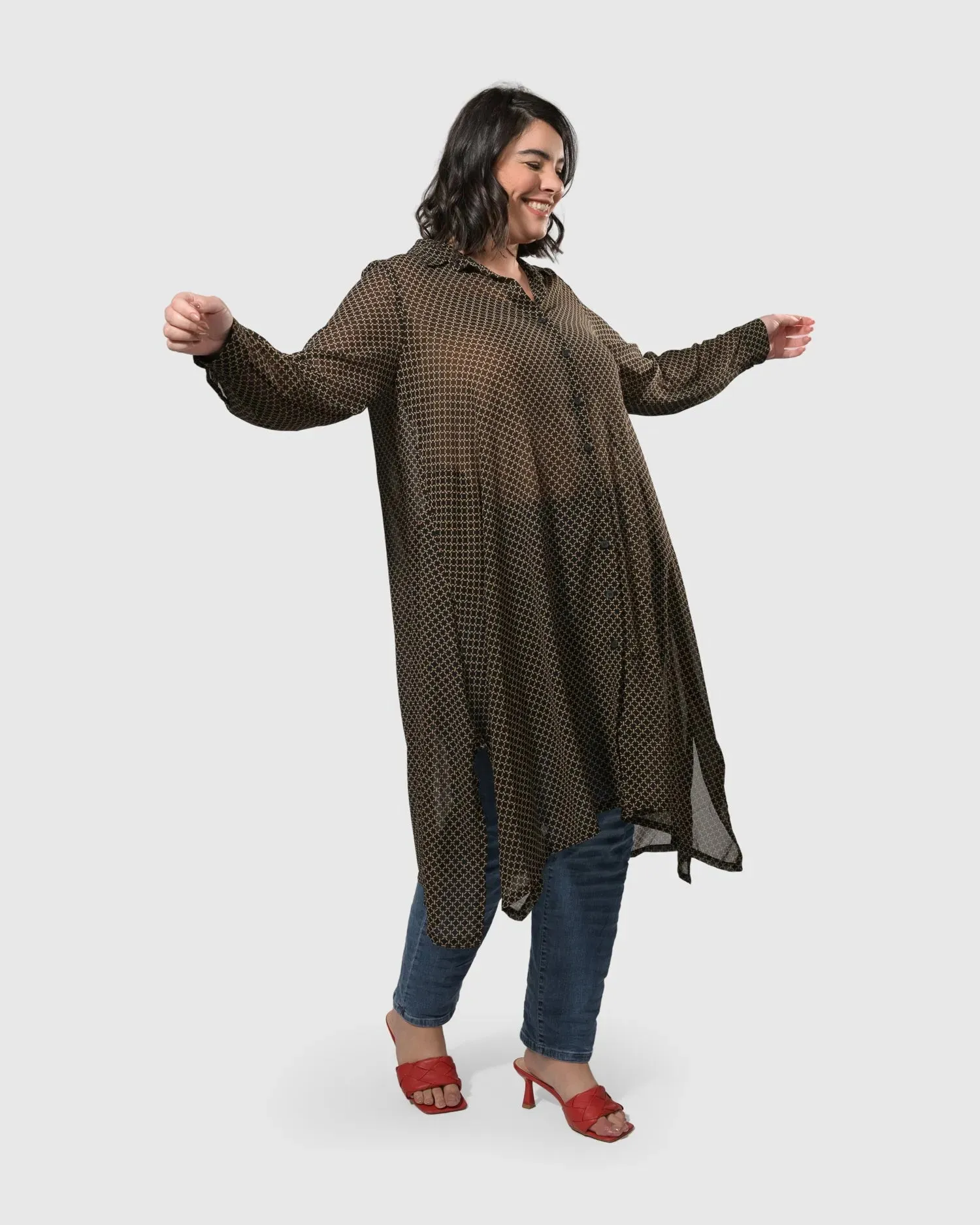 Big Island Chiffon Tunic, Chain