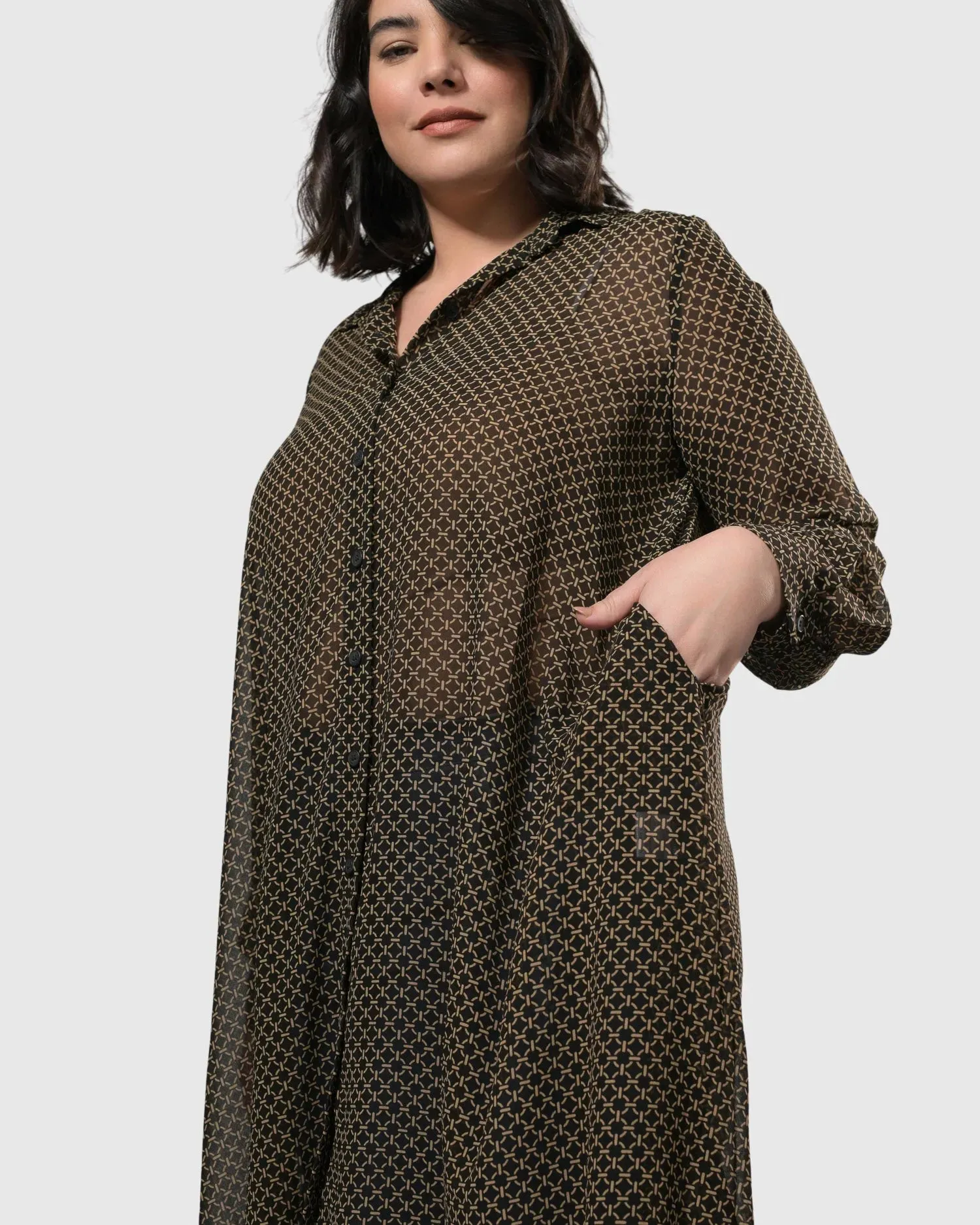 Big Island Chiffon Tunic, Chain