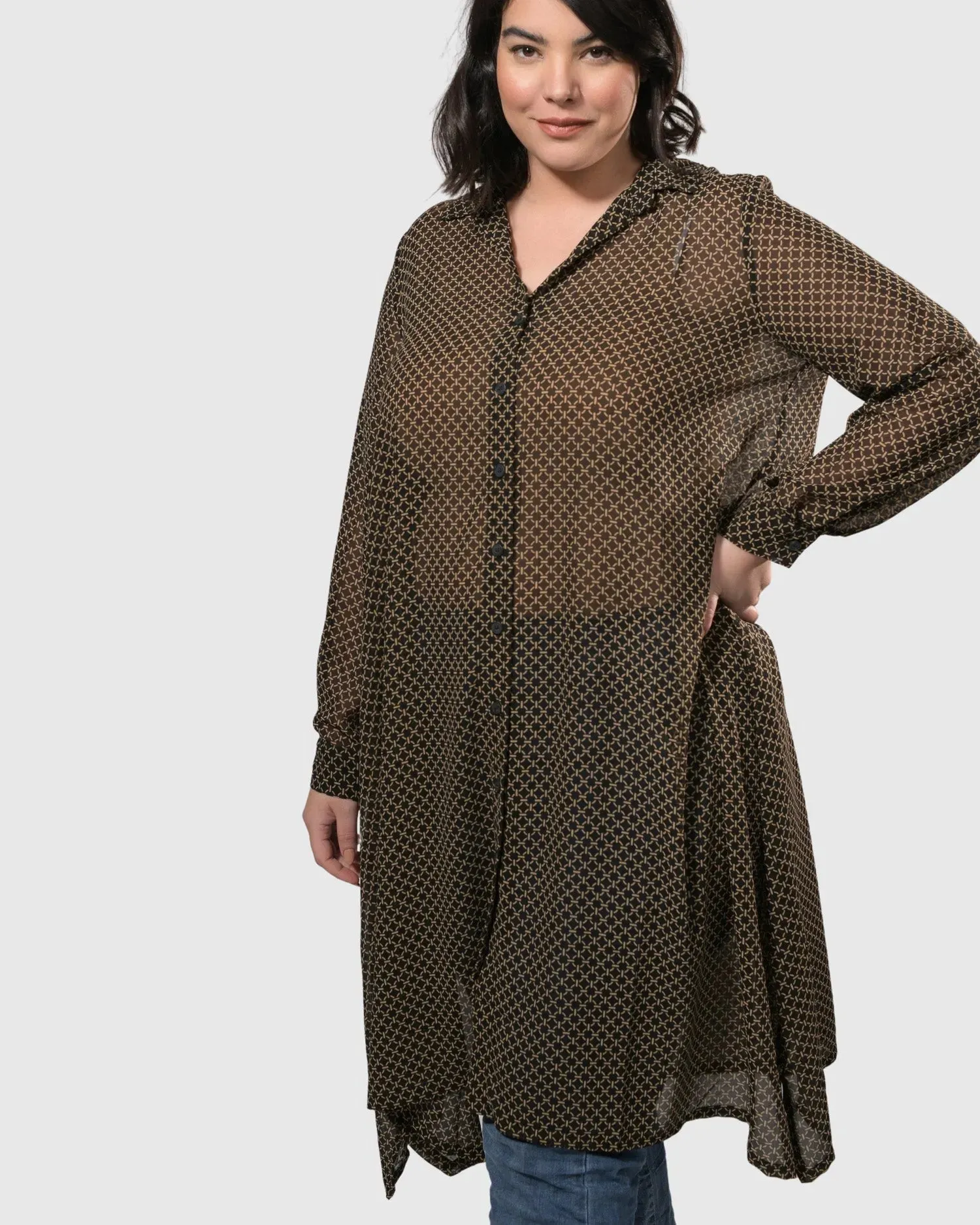 Big Island Chiffon Tunic, Chain