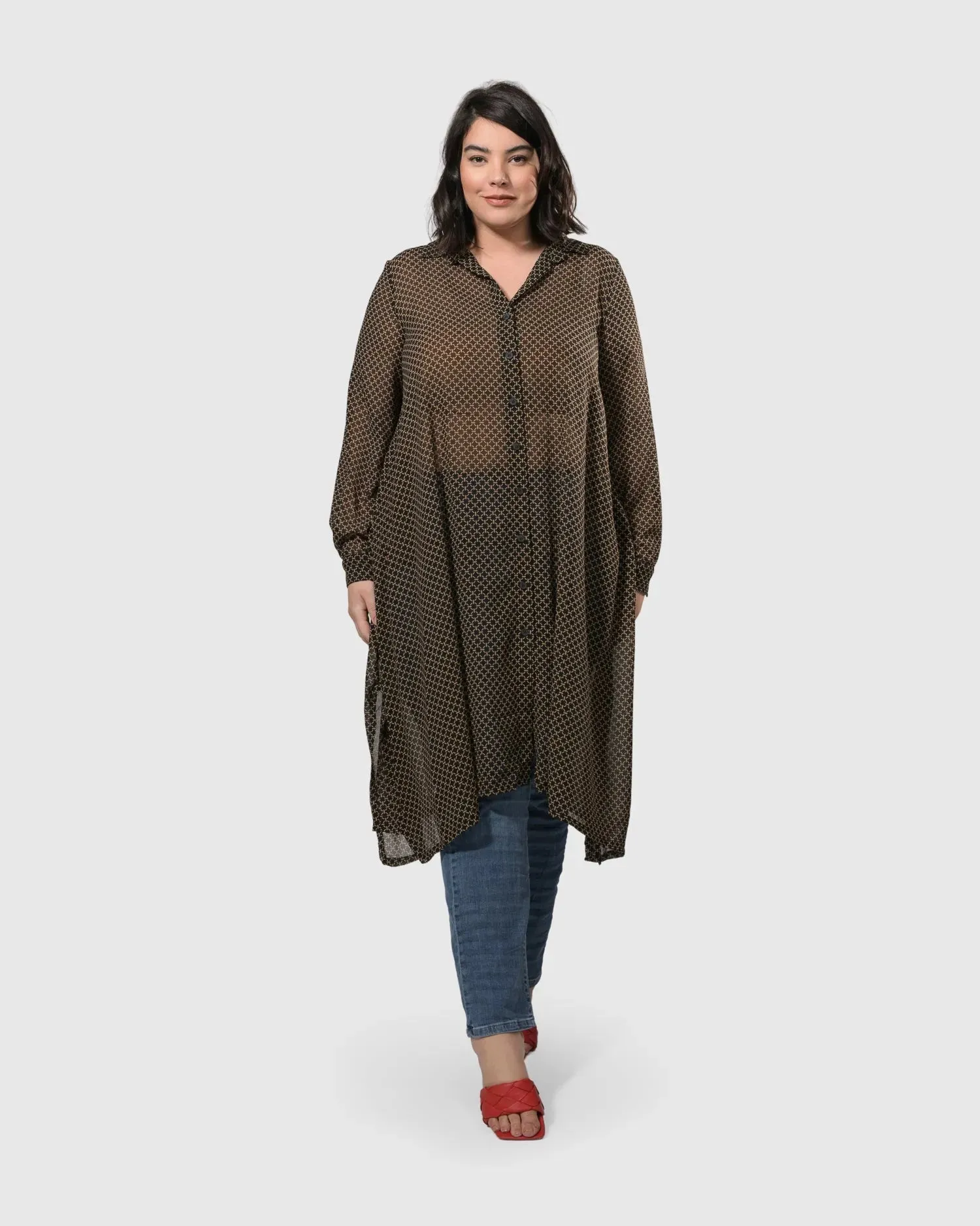 Big Island Chiffon Tunic, Chain