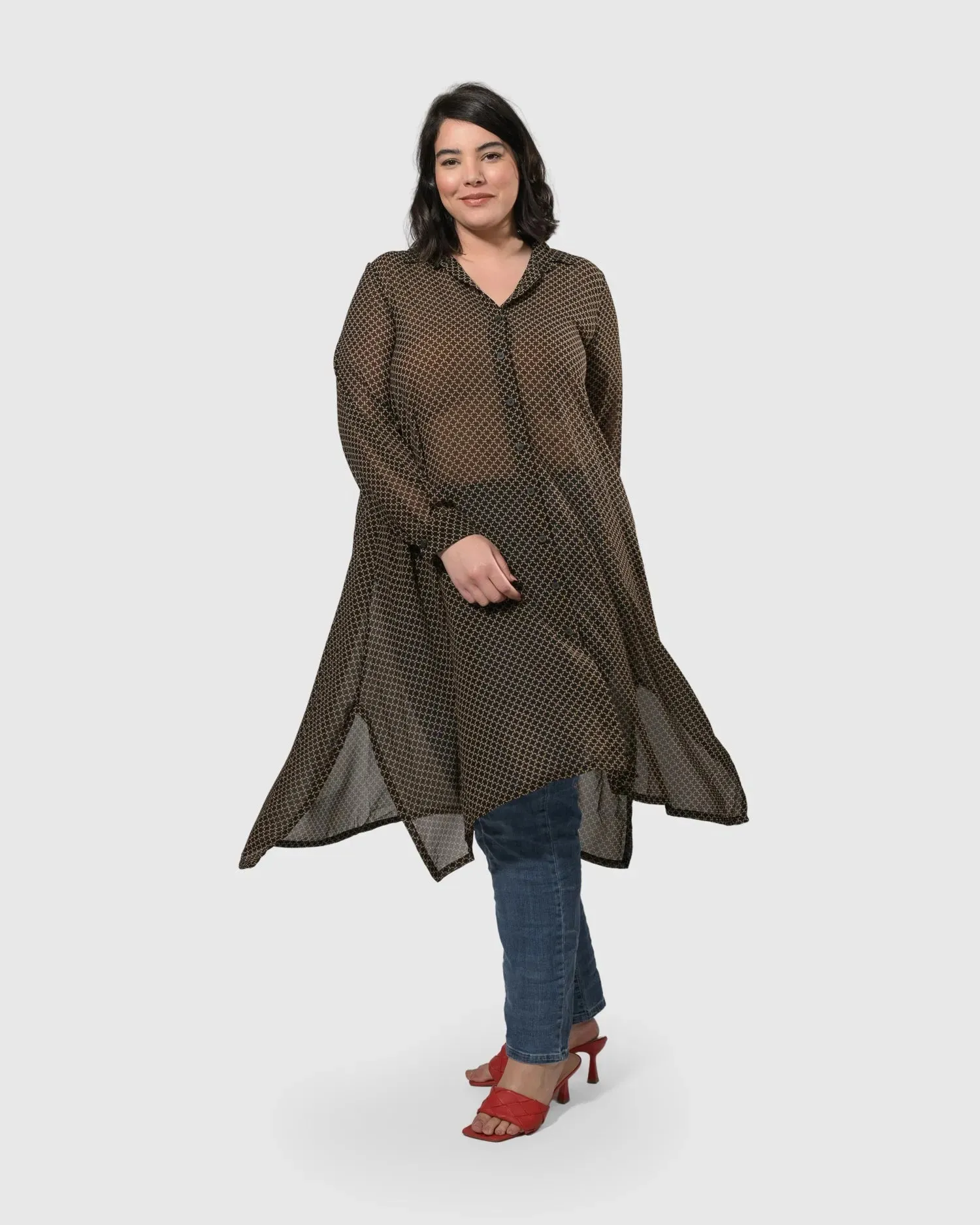Big Island Chiffon Tunic, Chain