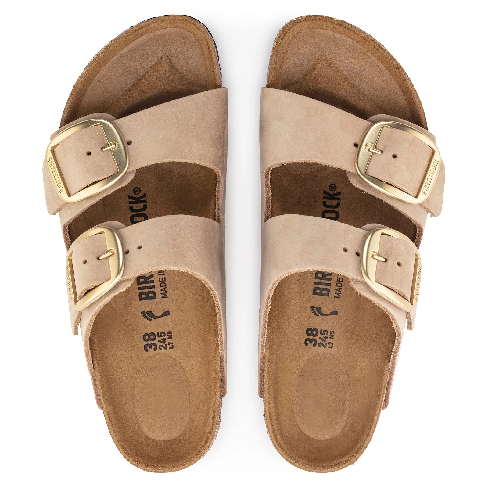 Birkenstock Arizona Big Buckle Sand Nubuck