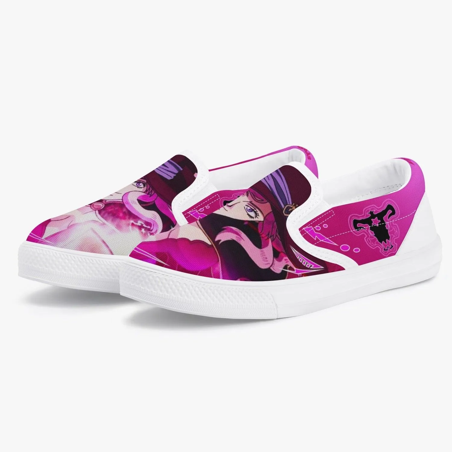 Black Clover Vanessa Enoteca Kids Slip Ons Anime Shoes