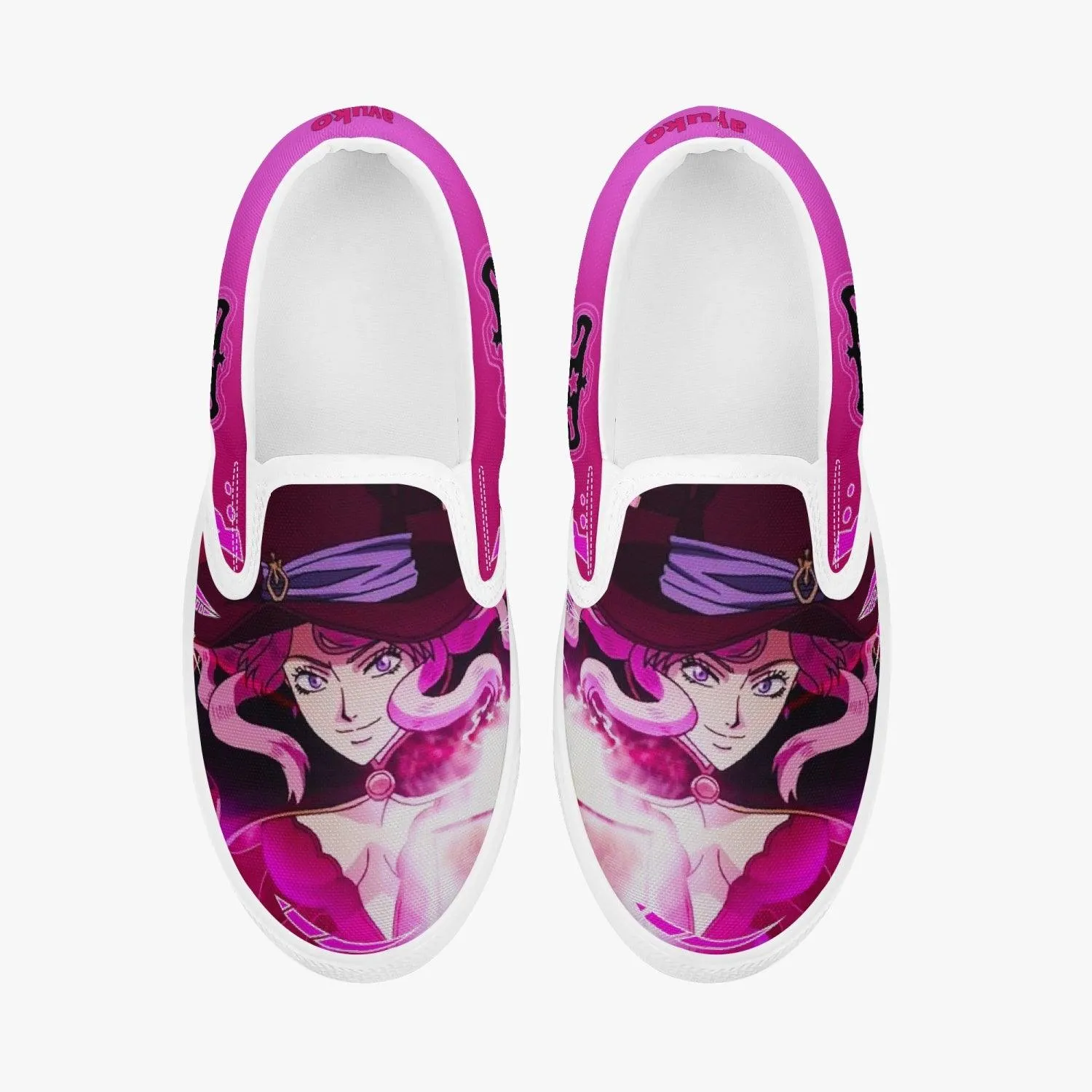 Black Clover Vanessa Enoteca Kids Slip Ons Anime Shoes