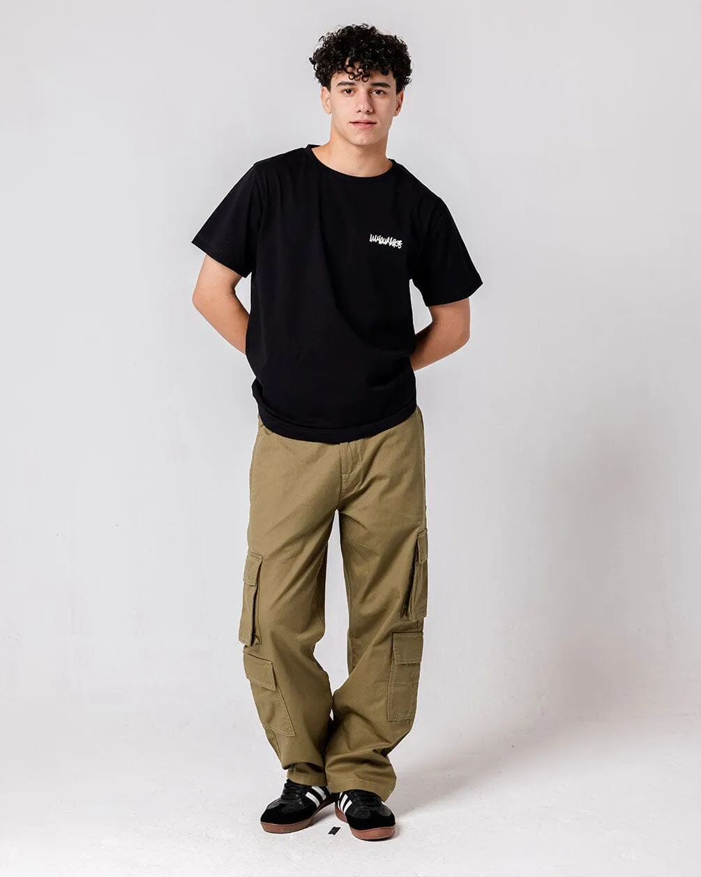 Black IYS Printed Regular Tee