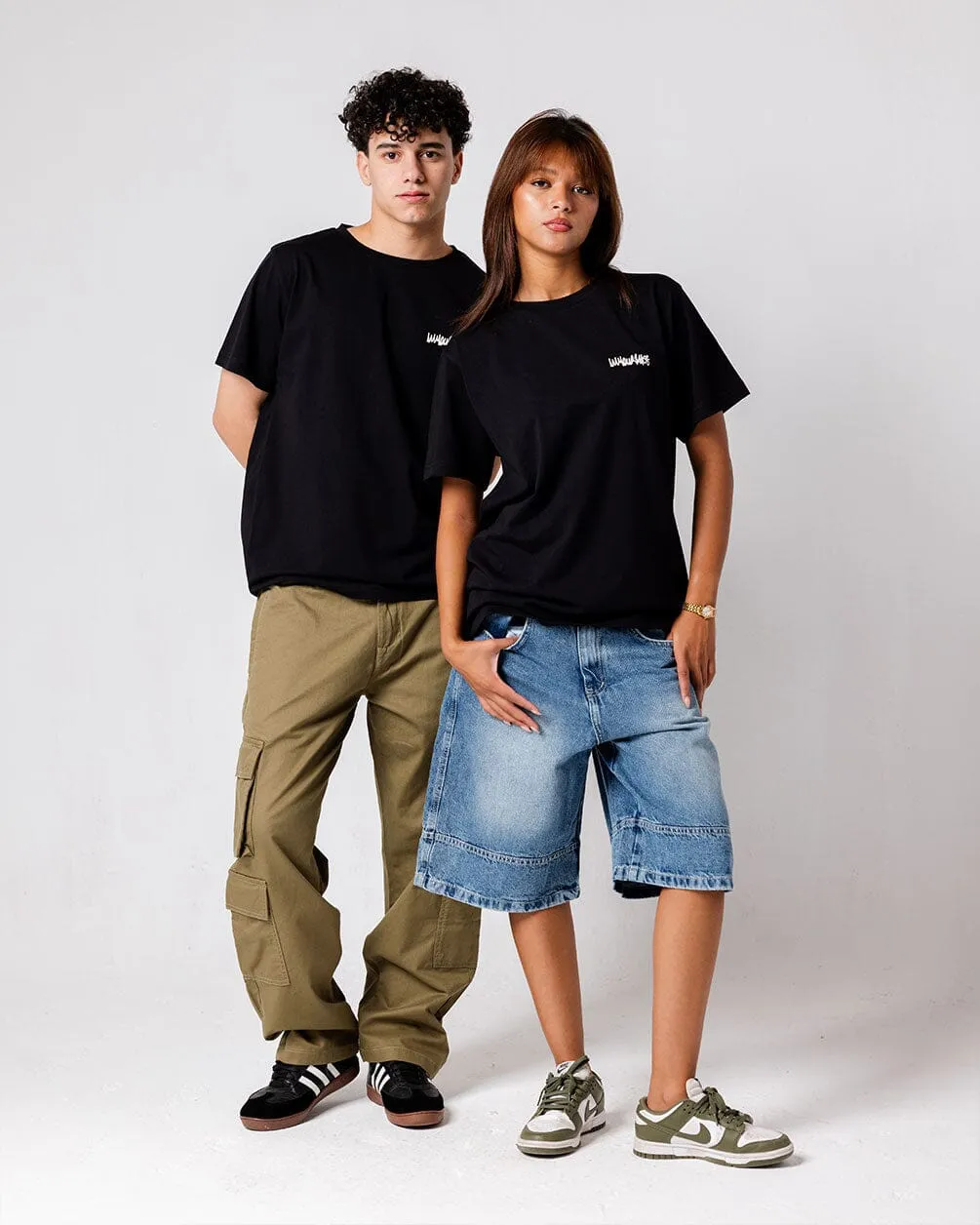Black IYS Printed Regular Tee