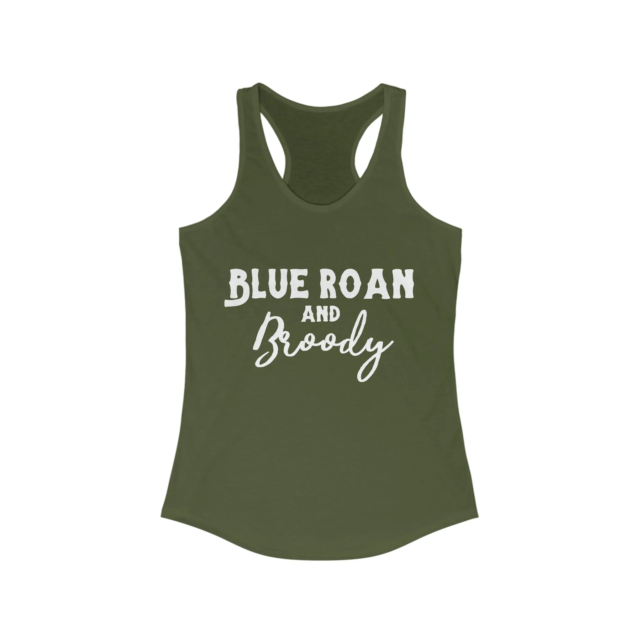 Blue Roan & Broody Racerback Tank