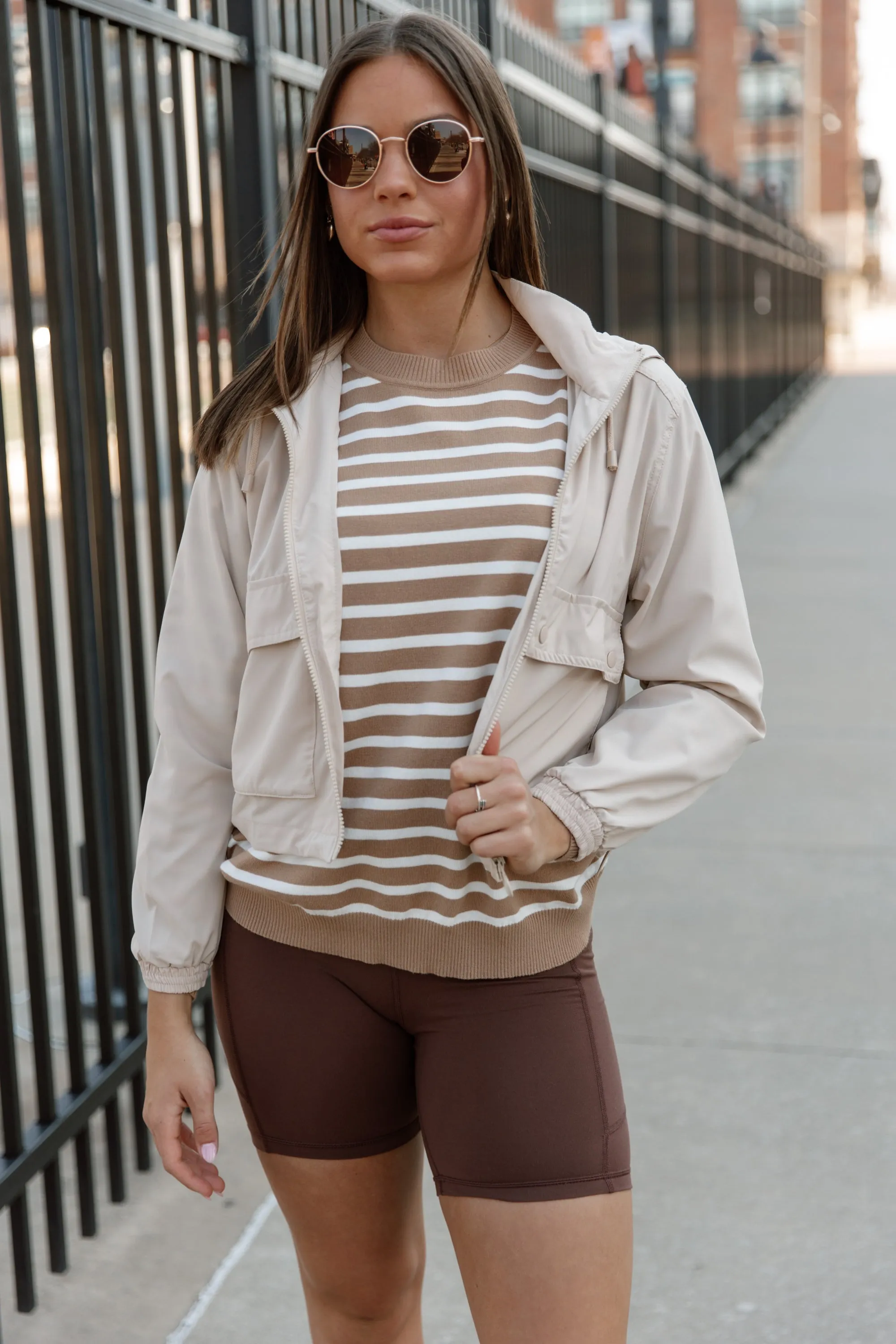BREEZY BLISS JACKET IN STONE