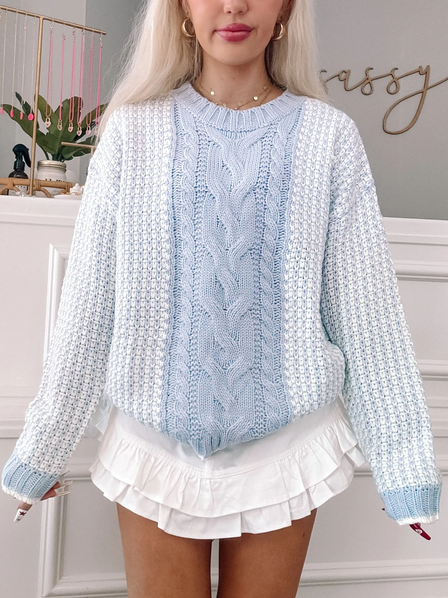 Breezy Blue Sweater