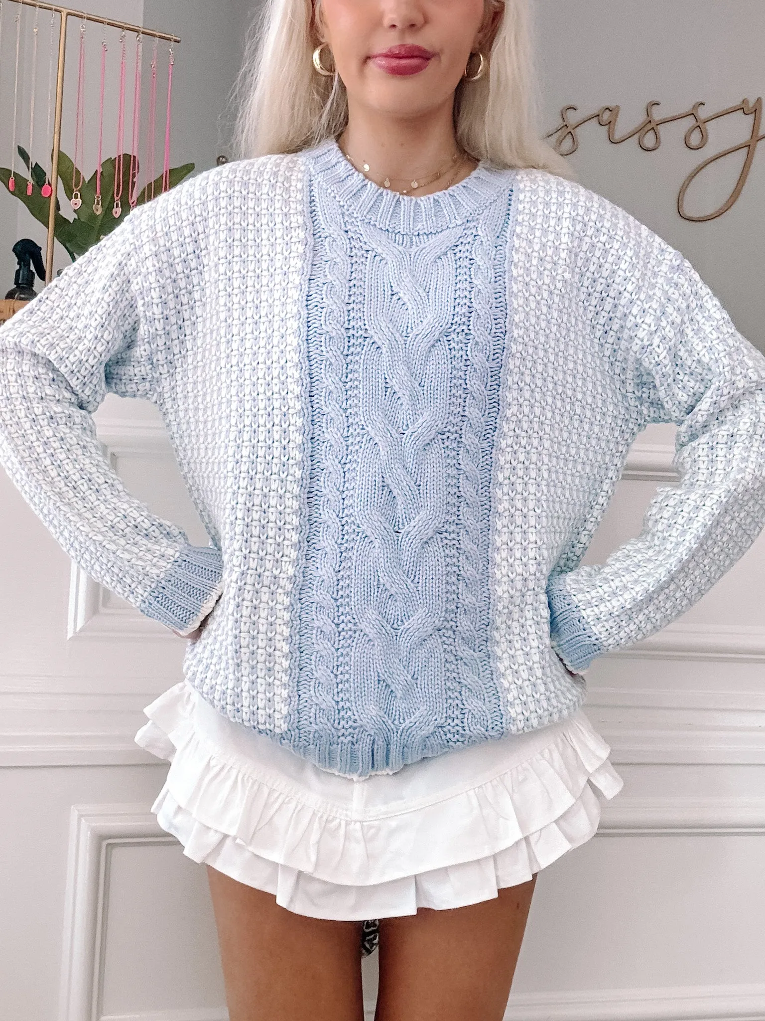 Breezy Blue Sweater