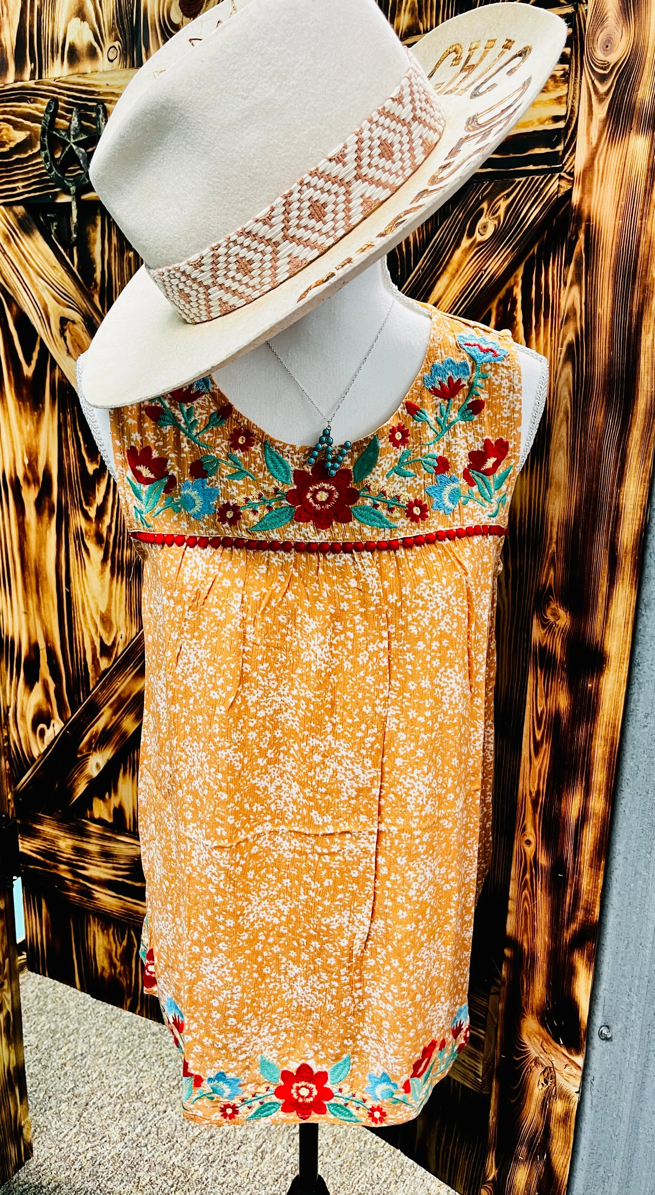 Breezy Embroidered Blouse