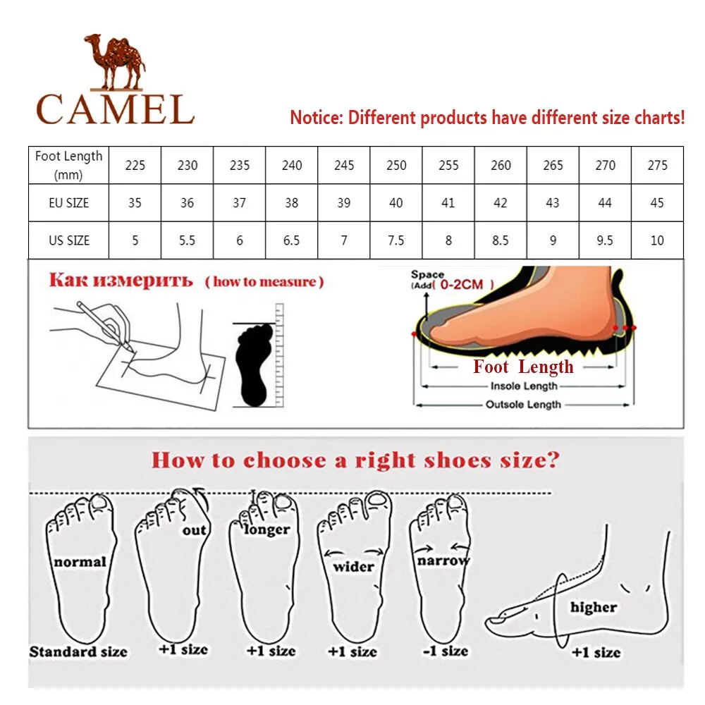 CAMEL Men Hiking Shoes Outdoor Boots Trekking Waterproof Anti Slip