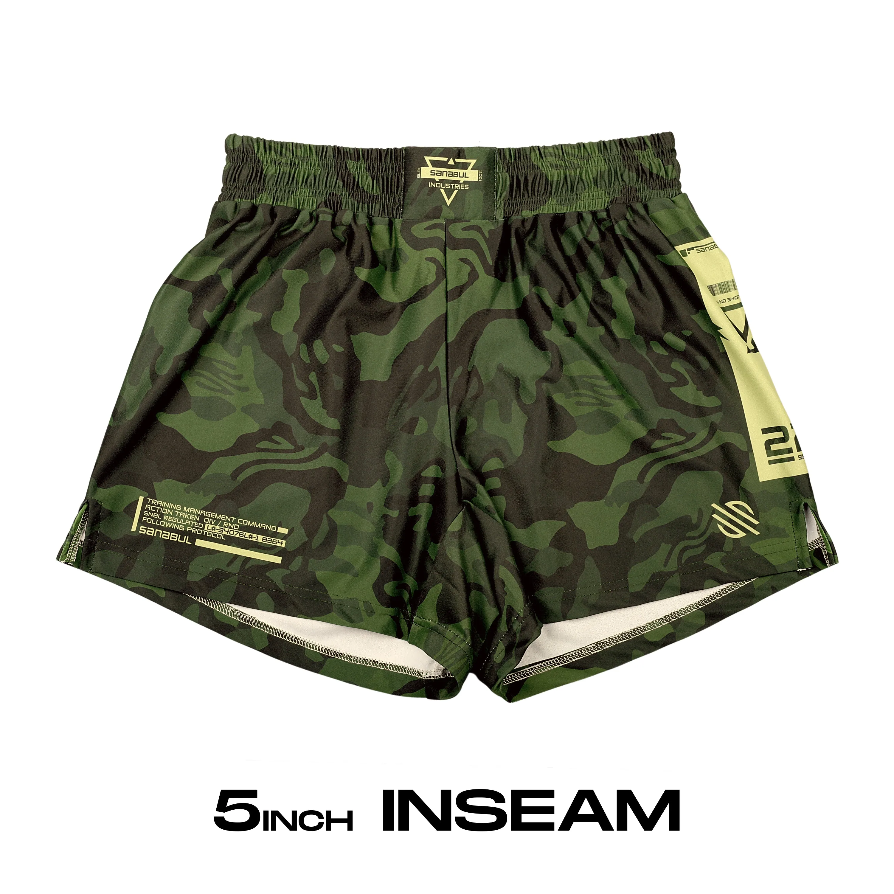 Camo MMA Training and BJJ Shorts