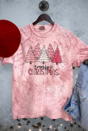 CC BLAST DTF PINK TREES MERRY - BLAST PINK