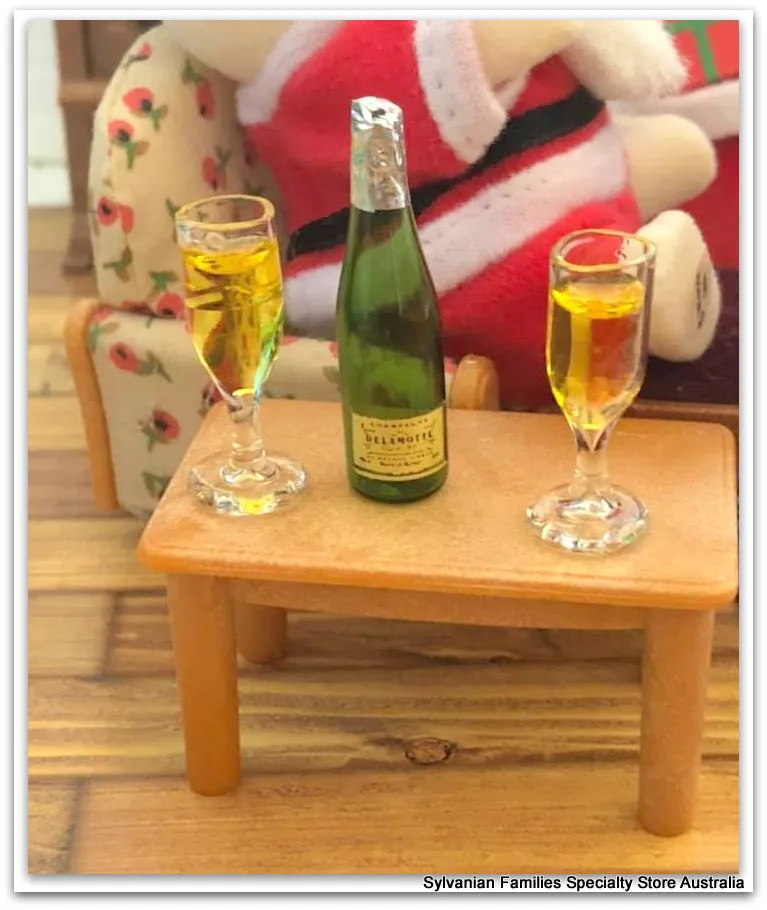 Champagne and 2 Flutes - miniature
