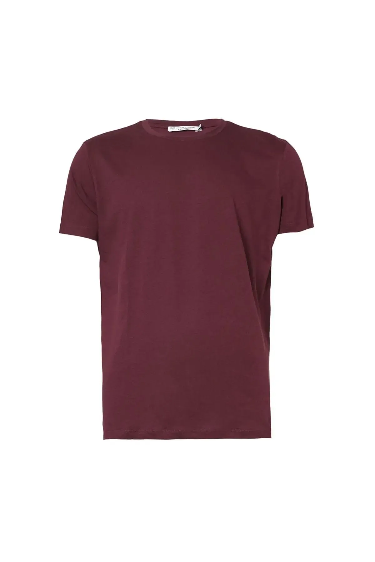Claret Red Round Neck Men's T-Shirt
