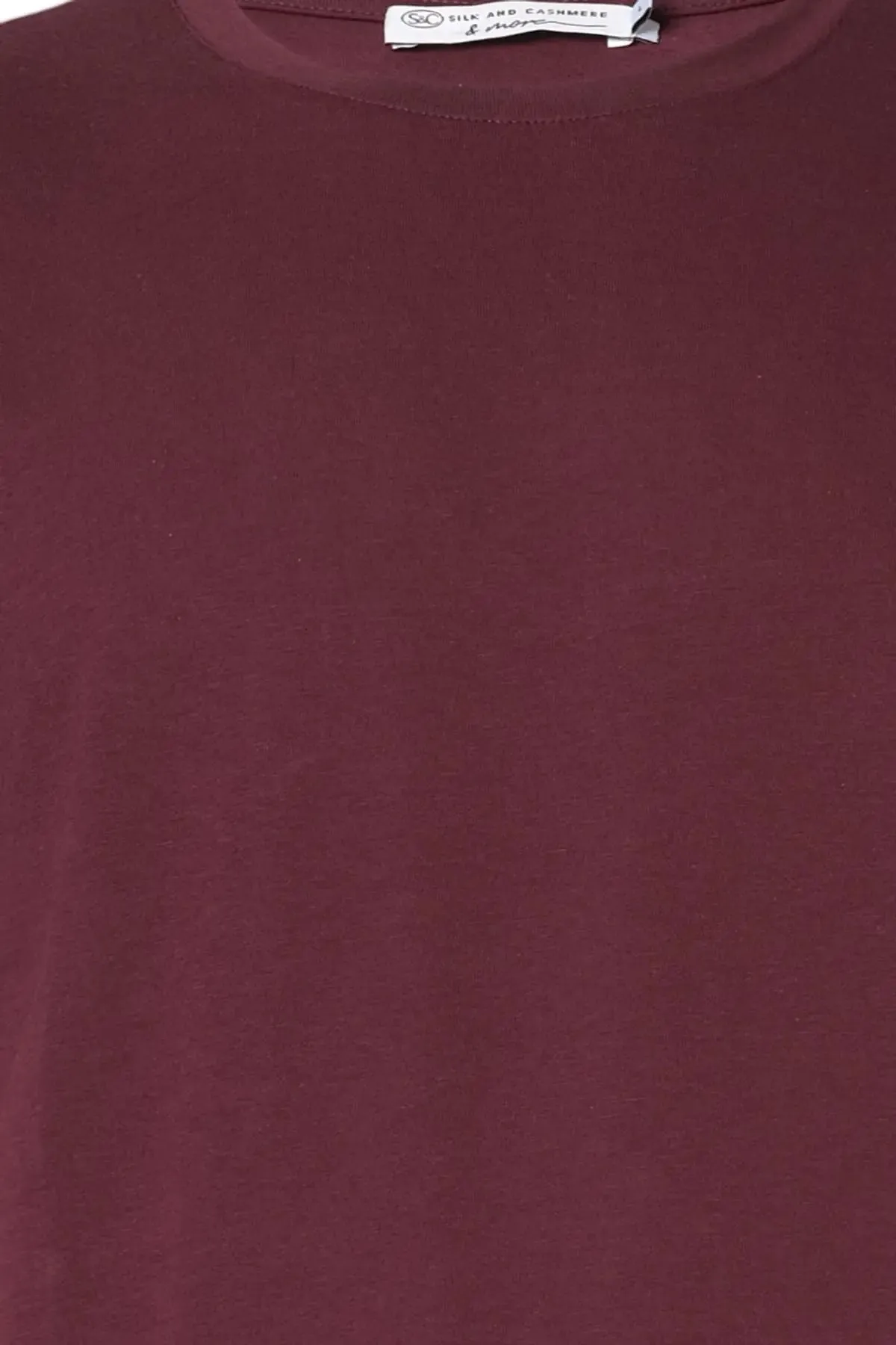 Claret Red Round Neck Men's T-Shirt
