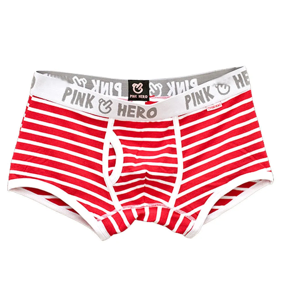 Comfortable Striped Cotton Men's Underpants