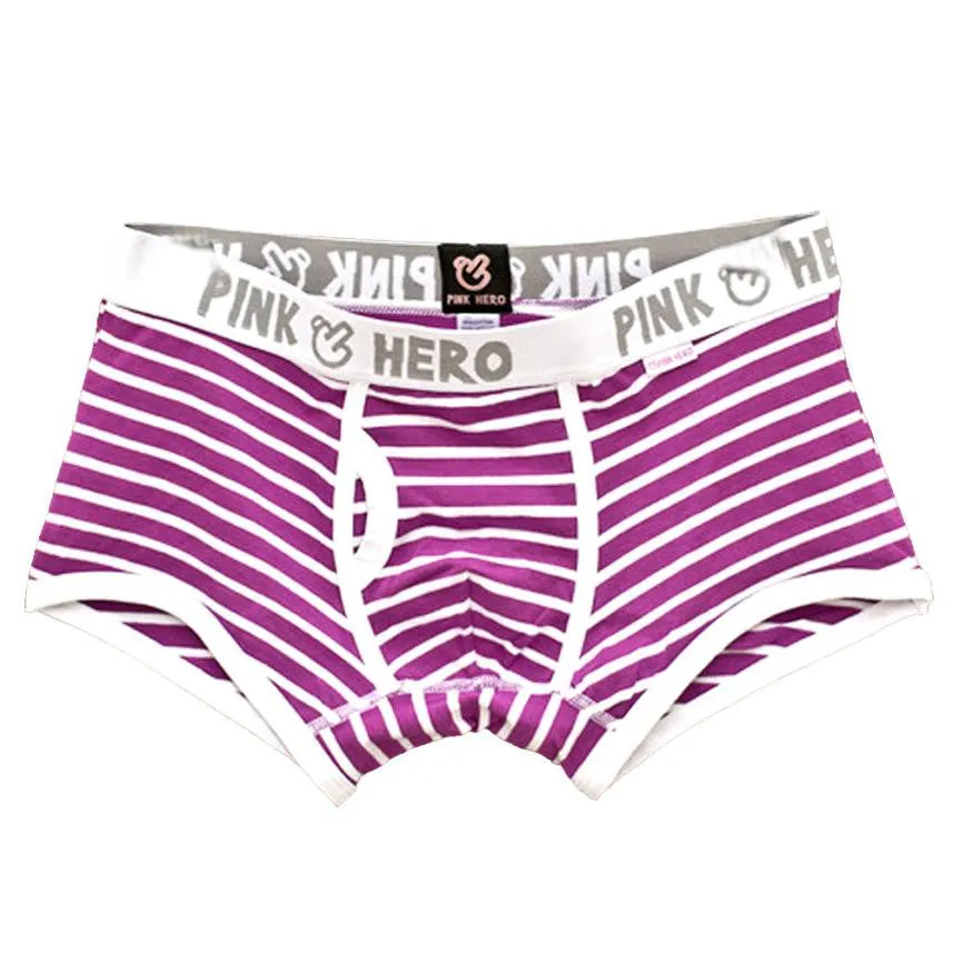Comfortable Striped Cotton Men's Underpants
