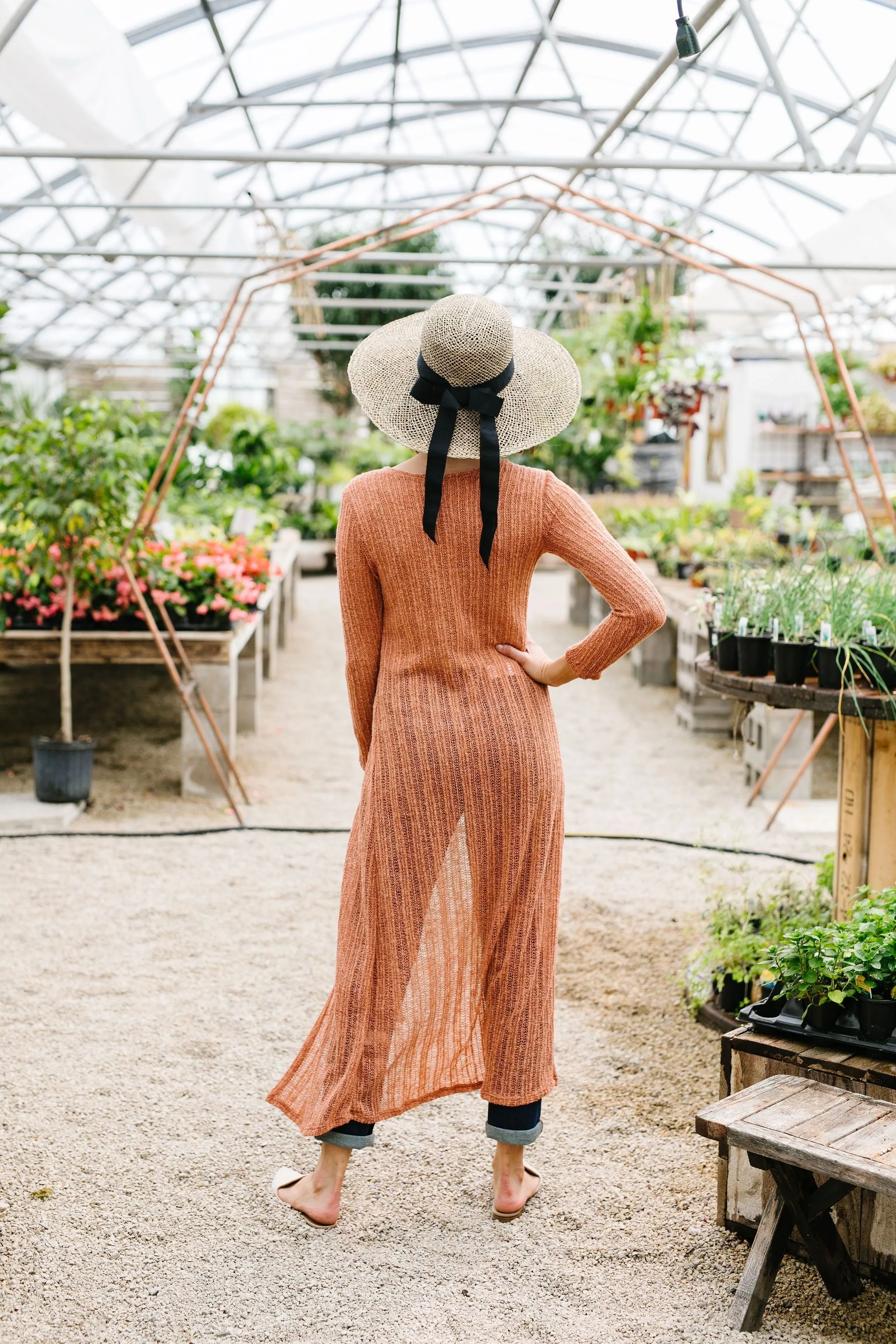 Copper Sweater Maxi Cardi