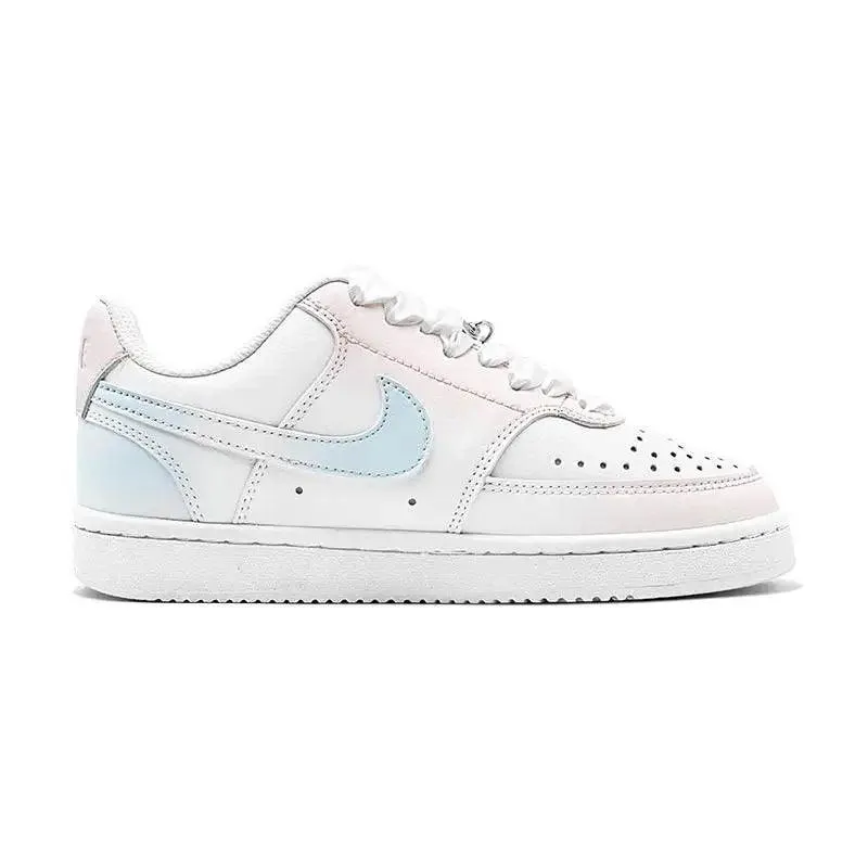 【Customize】Nike Court Vision 1 Skateboarding Shoes Women's Low-top Blue Sneakers shoes CD5434-100