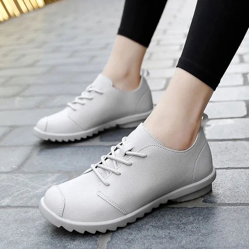 Cuzcare Orthopedic Women Shoes Comfortable Fashion Walking Loafer